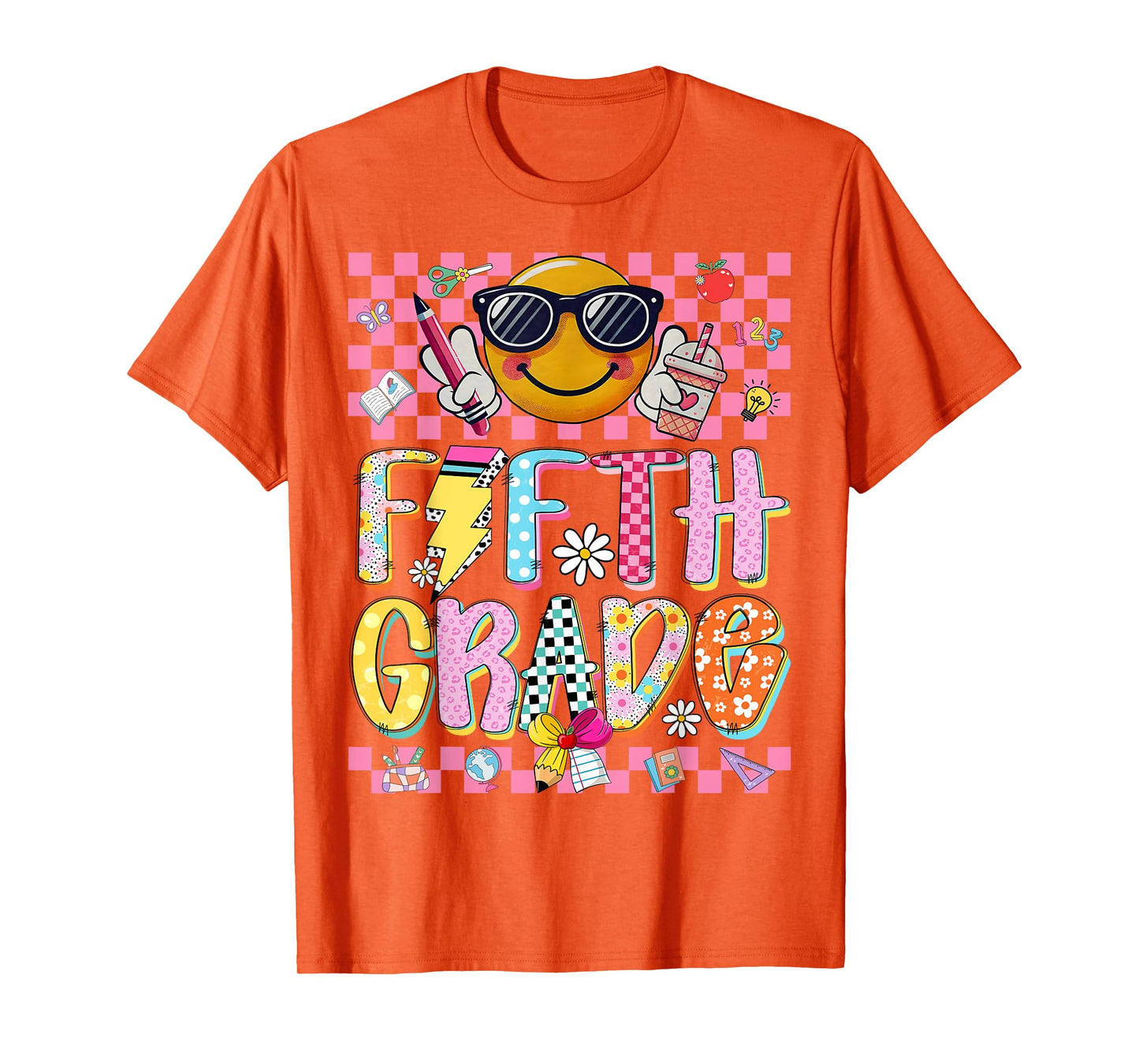 Preppy Fifth Grade Teacher First Day Of School 5th Grade Kid T-Shirt
