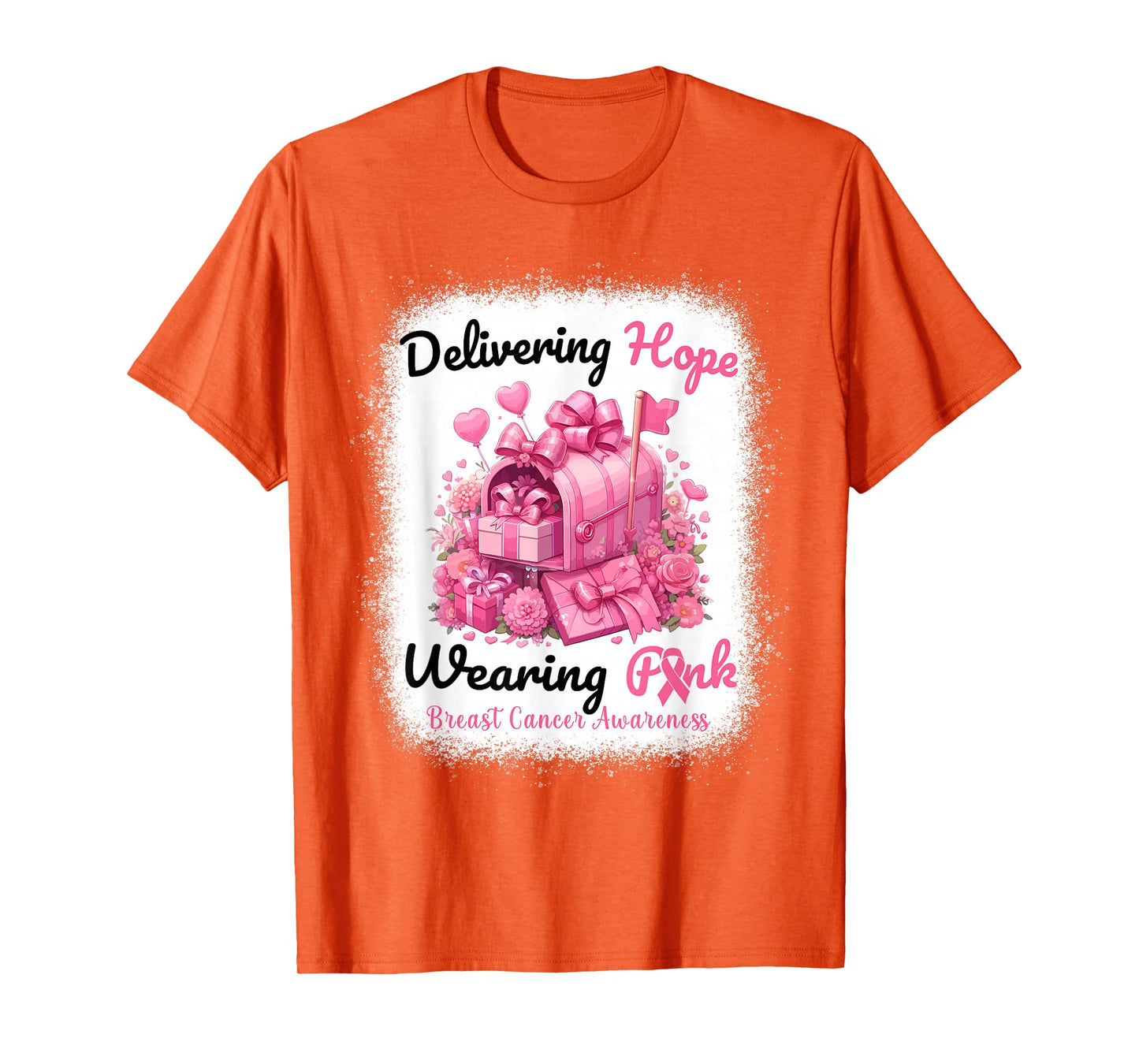 In October We Wear Pink Postal Worker Breast Cancer T-Shirt