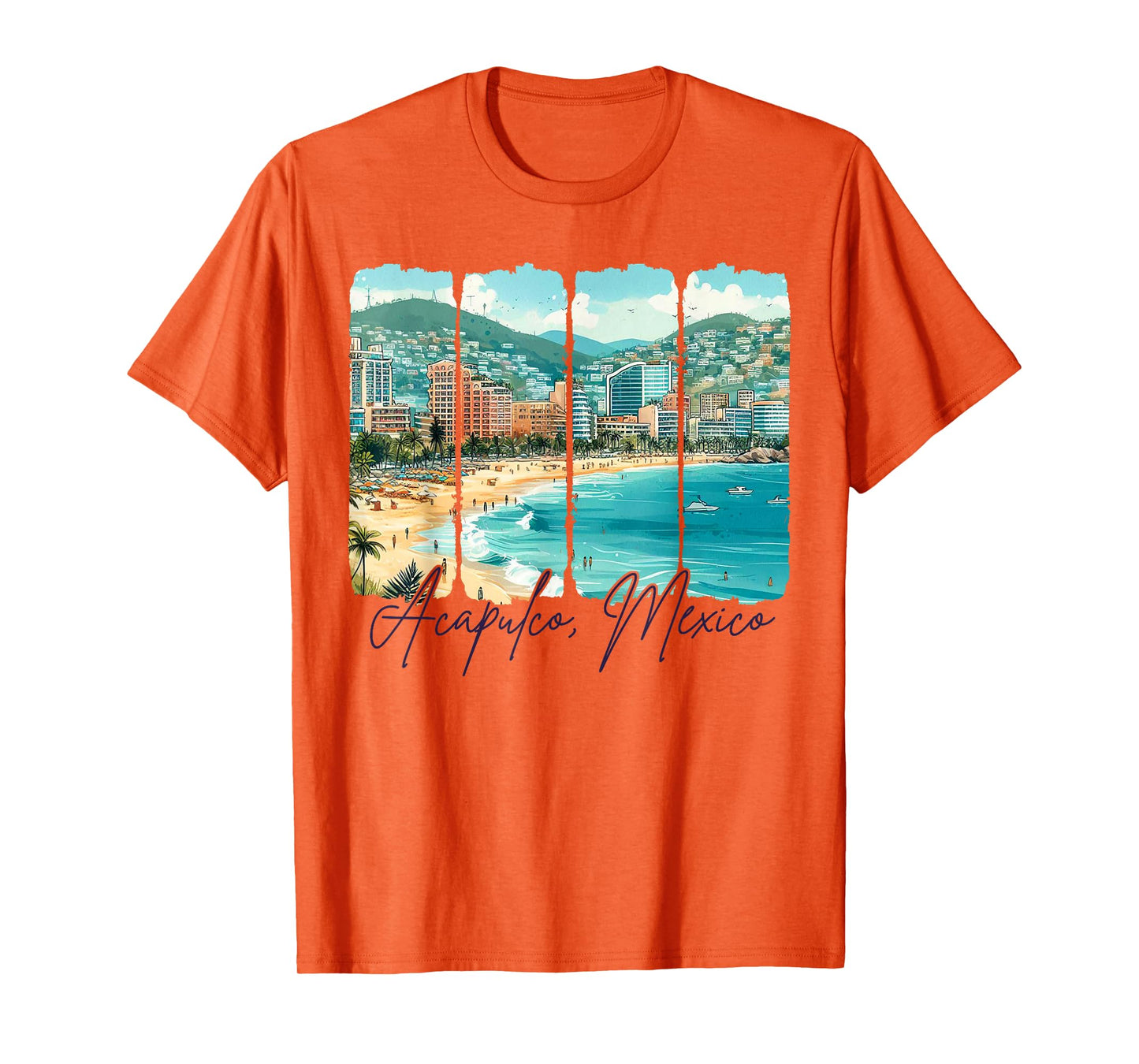Acapulco Mexico Travel Brushstroke Acapulco Souvenir Trip T-Shirt
