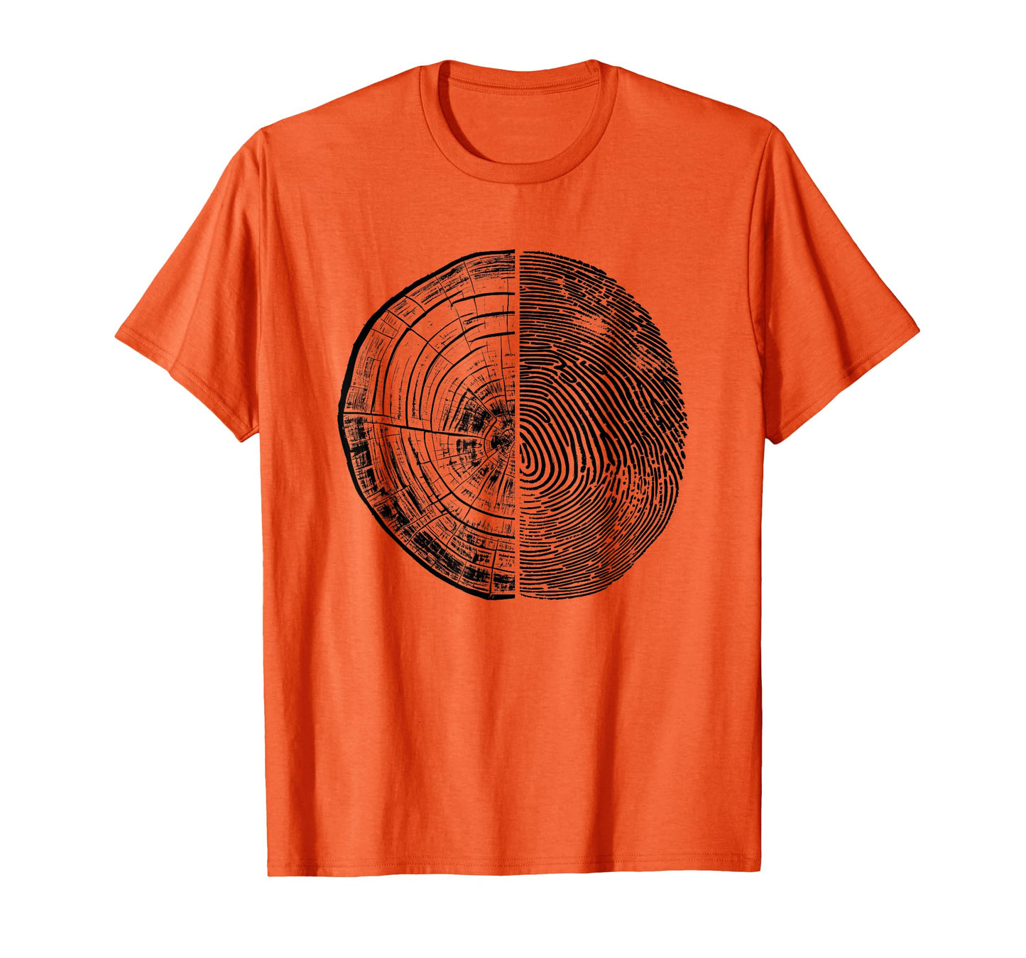 Tree Rings And Finger Print T-Shirt