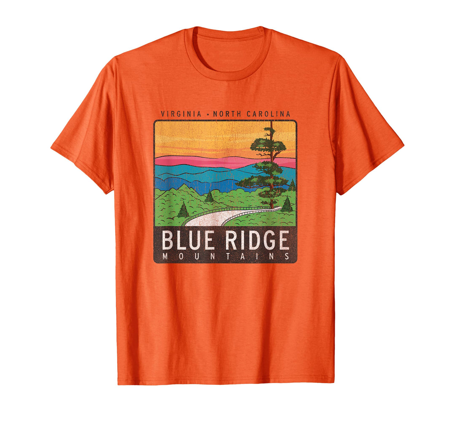 Blue Ridge Mountains National Park Retro T-Shirt