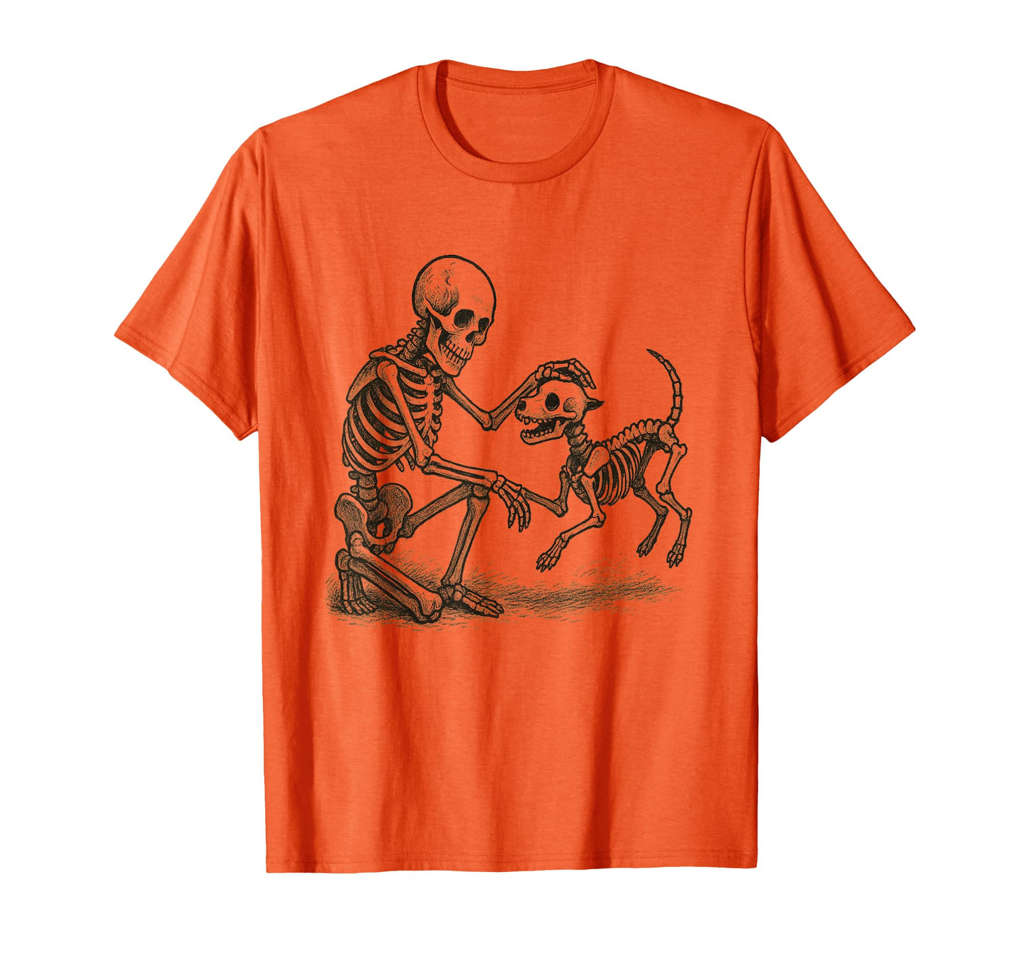 Funny Skeleton Dog Lover Halloween: Can I Pet That Dog T-Shirt