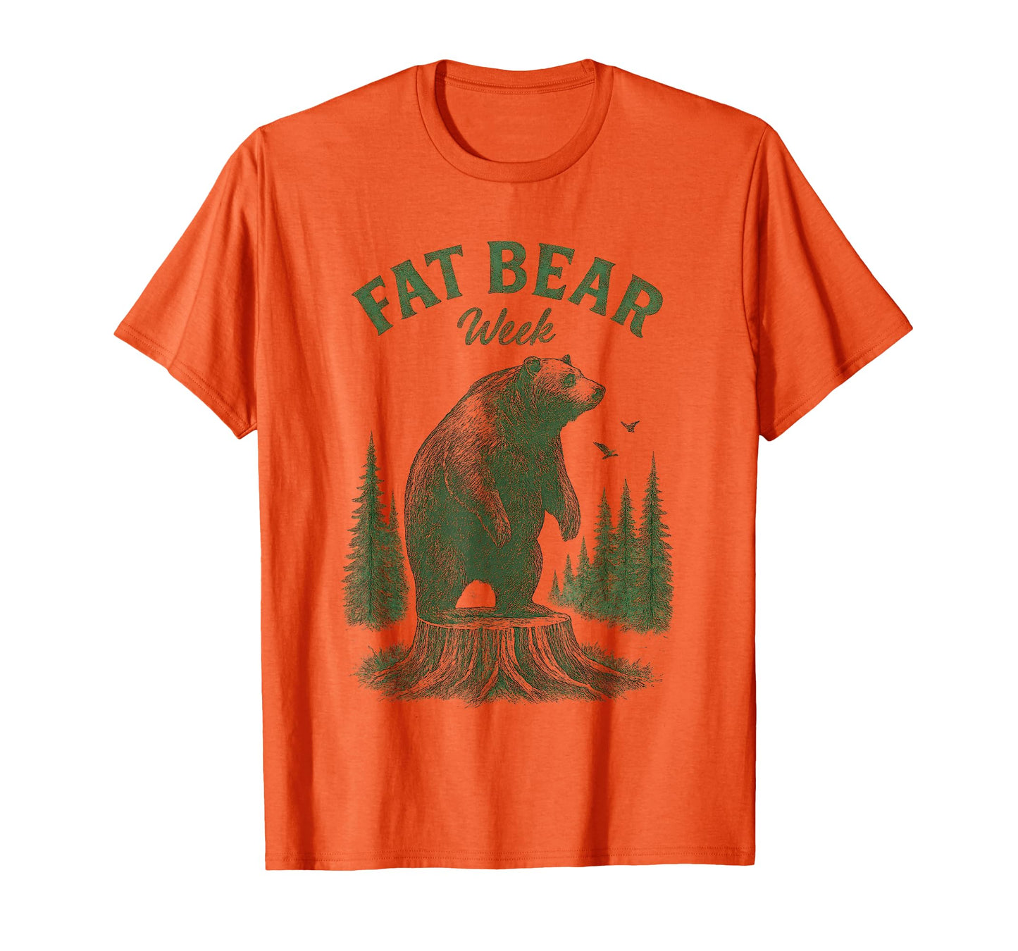 Fat Bear Week Vintage Retro Grizzly Bear T-Shirt