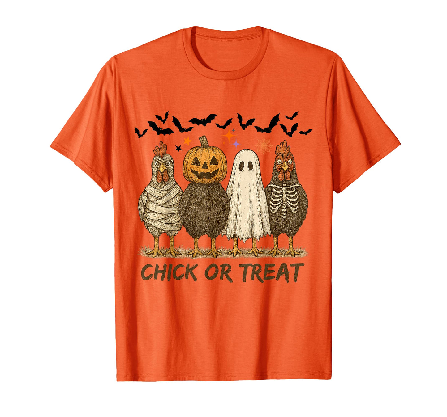 Halloween Chicken Skeleton Chick Or Treat Spooky Season T-Shirt