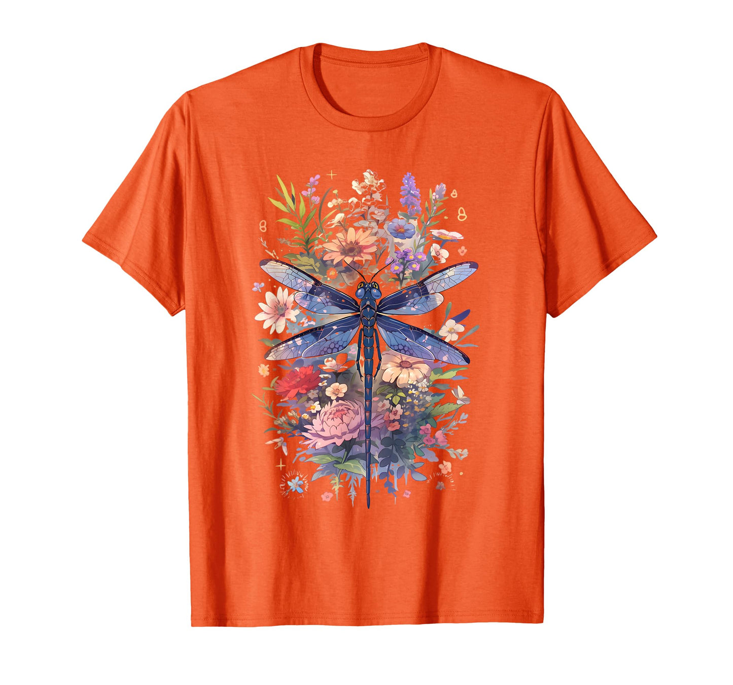 Beautiful Dragonfly Watercolor Art Insect Lover Earth Day T-Shirt