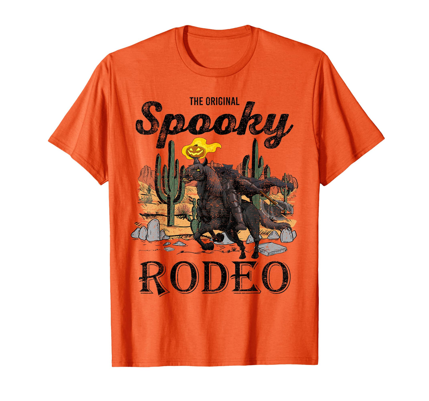 The Original Spooky Rodeo, Halloween Cowboy Skeleton Horse T-Shirt