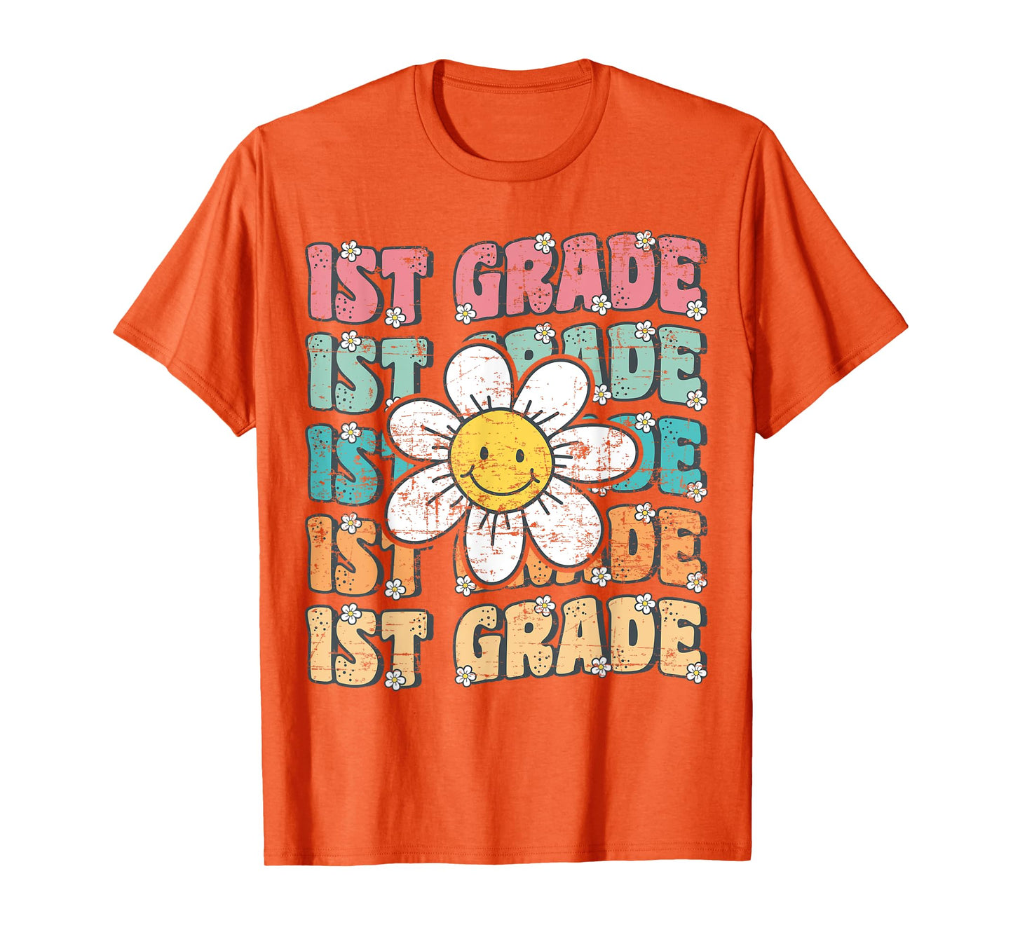 Groovy 1st Grade Back To School First Day of First Grade T-Shirt