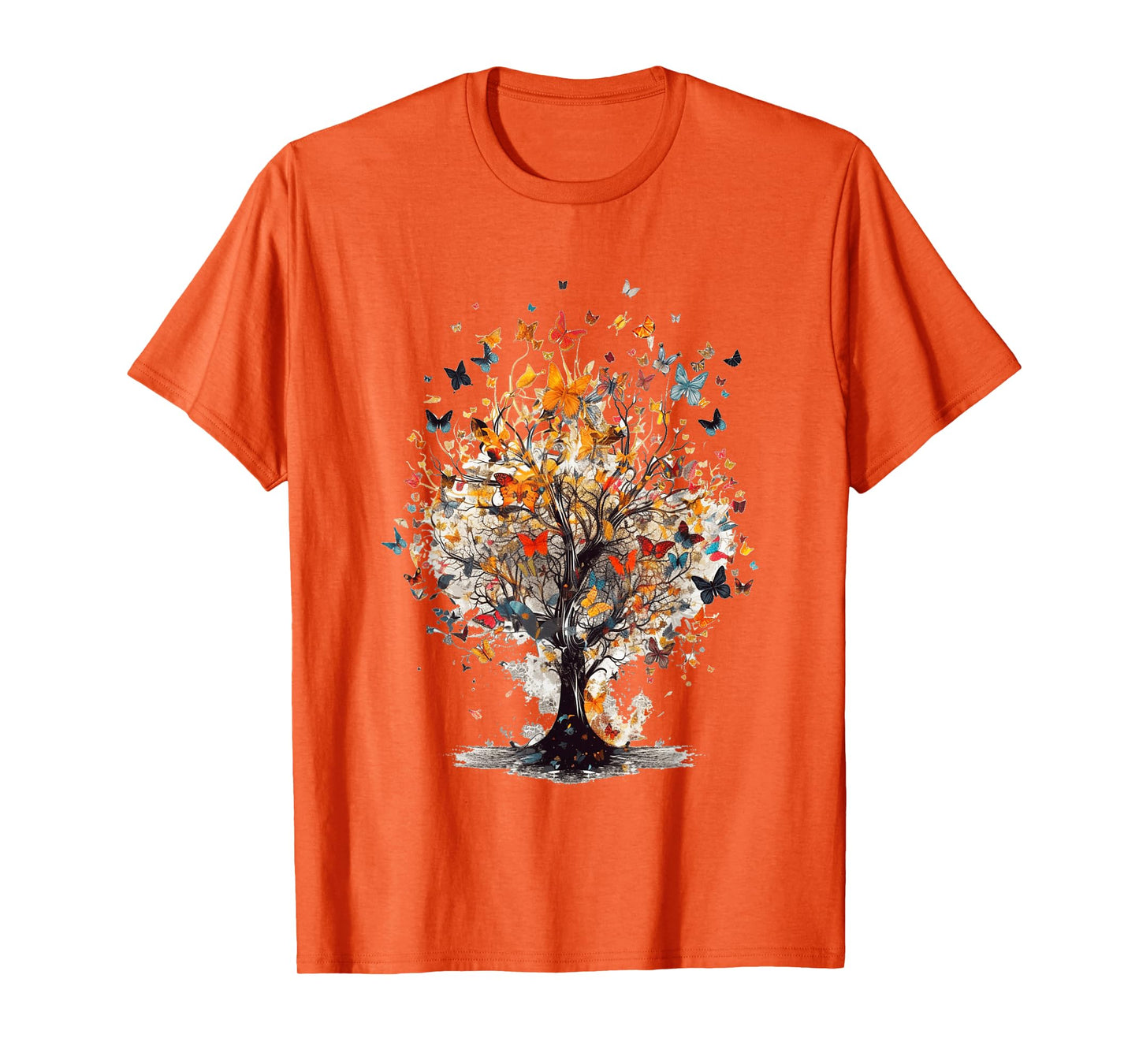 Beautiful Butterfly Tree | Nature Lover Colorful Girls Women T-Shirt