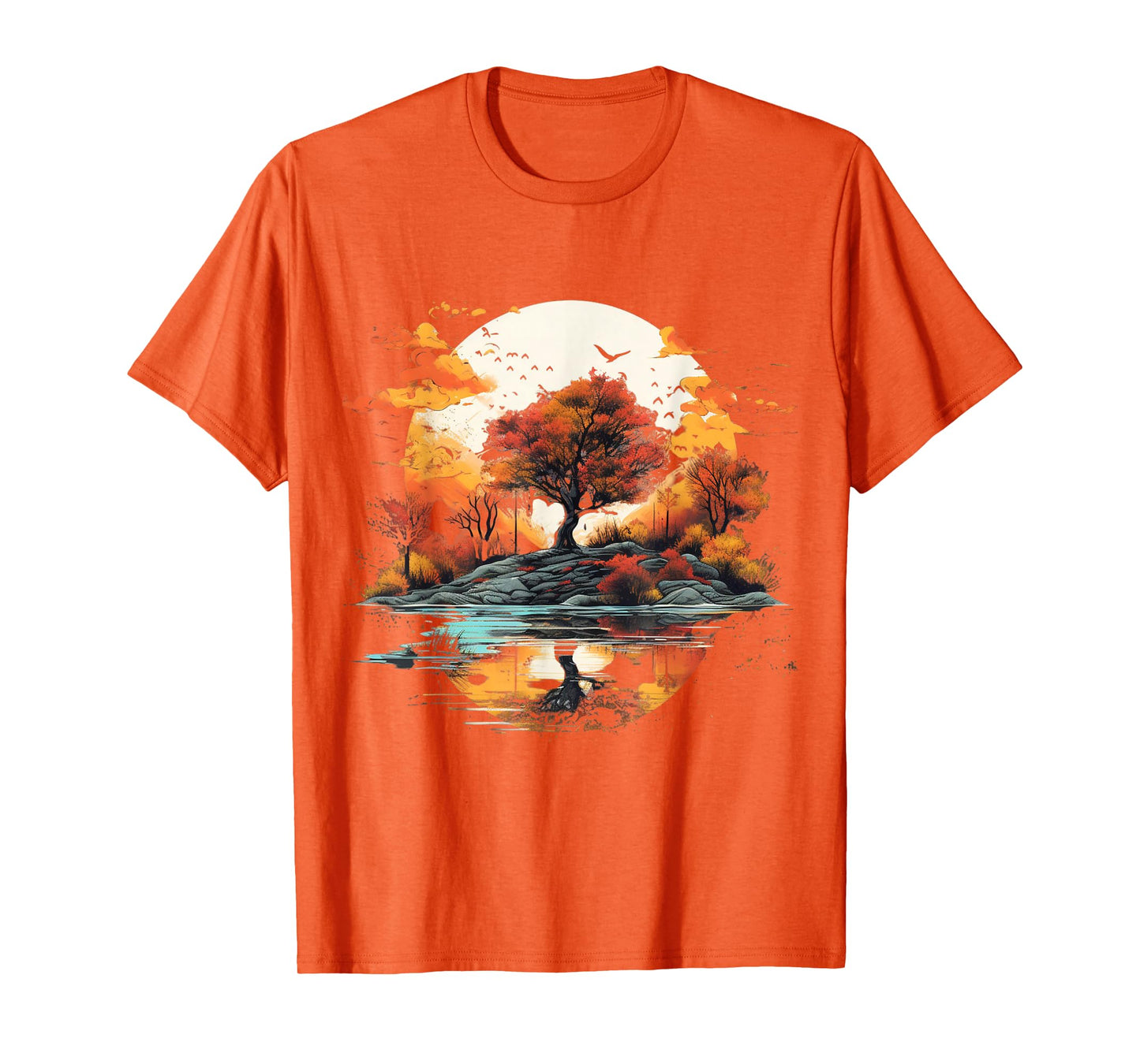 Autumn Nature Shirt Scenic Fall Landscape Aesthetic Tee T-Shirt