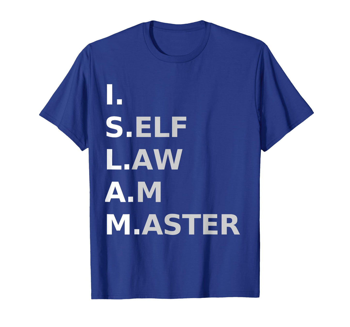 Moorish American T-Shirt "I Self Law Am Master" Tee T-Shirt