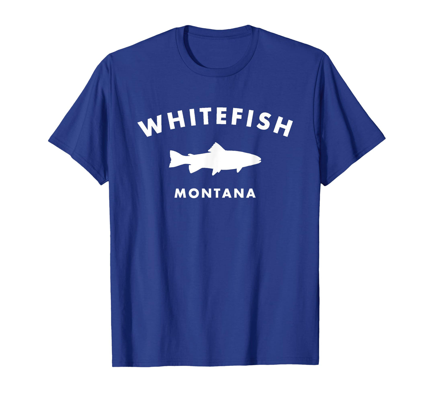 Whitefish Montana Trout - Big Sky Country Fly Fishing T-Shirt
