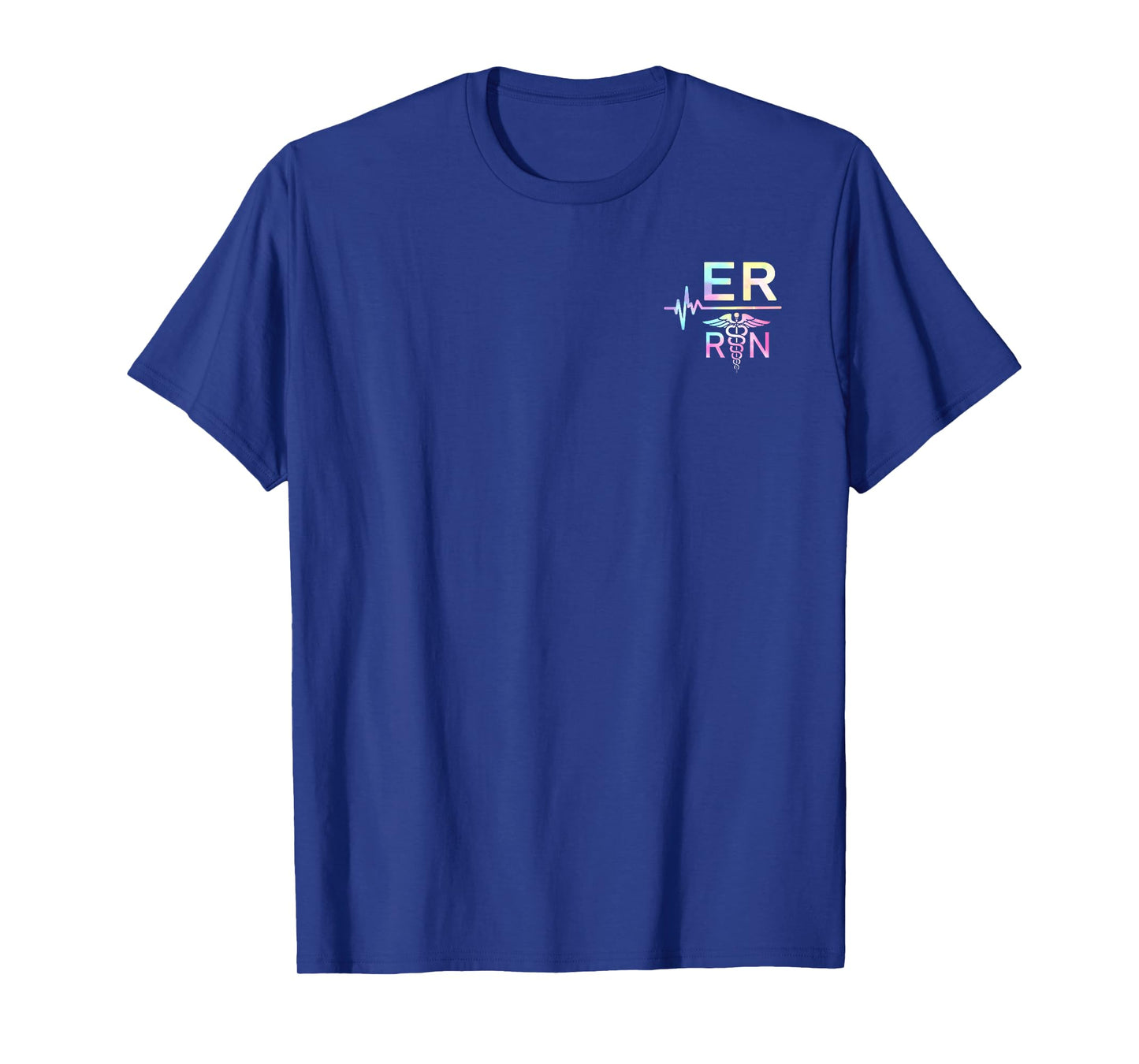 ER RN Emergency Room Registered Nurse Heart Edition Tie Dye T-Shirt