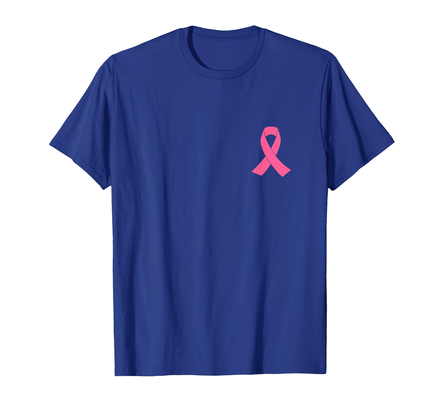 Breast Cancer Awareness Shirt Pink Ribbon On Chest Support T-Shirt