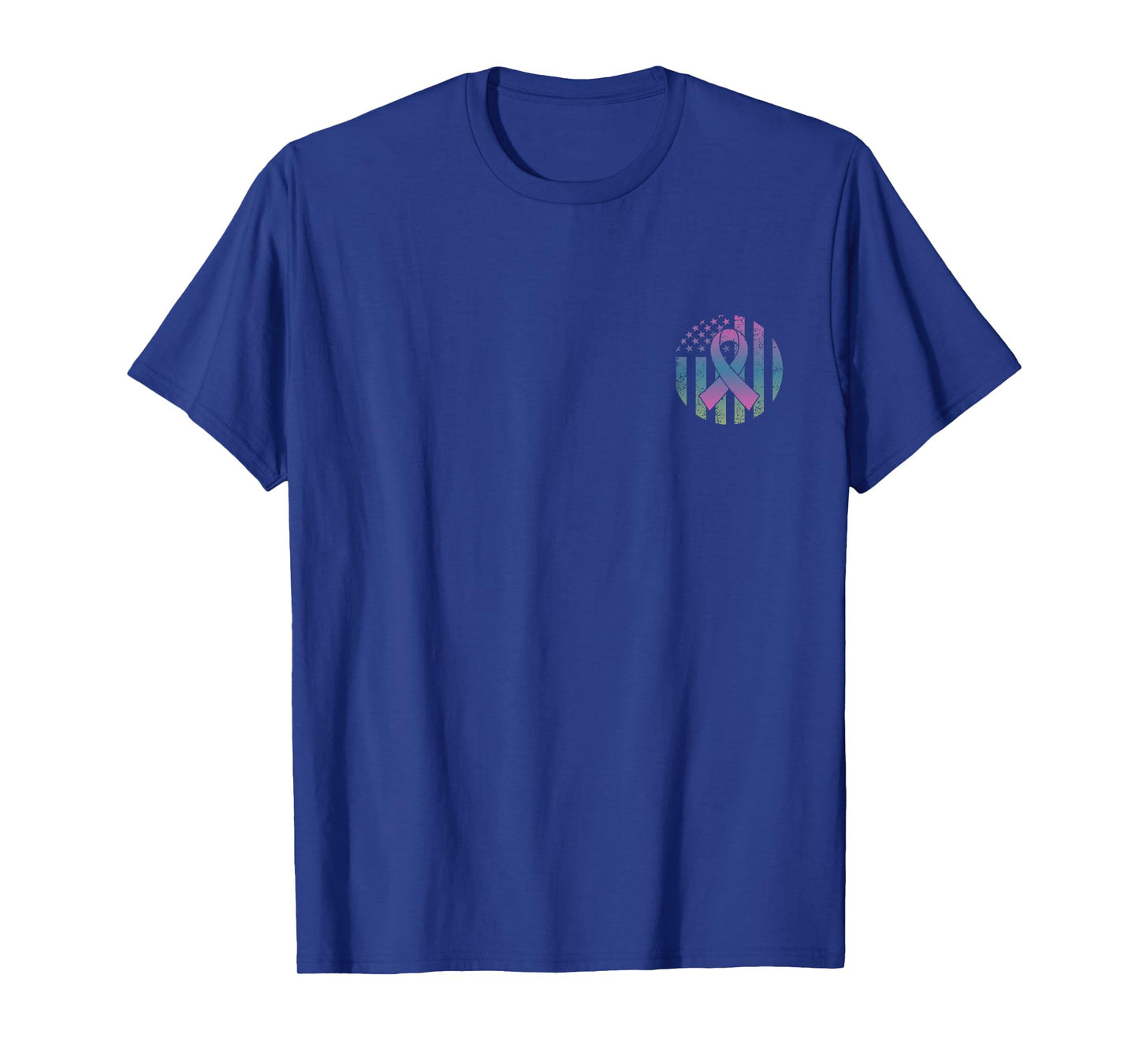 Distressed American Flag Pocket Metastatic Breast Cancer Awa T-Shirt for Women Men