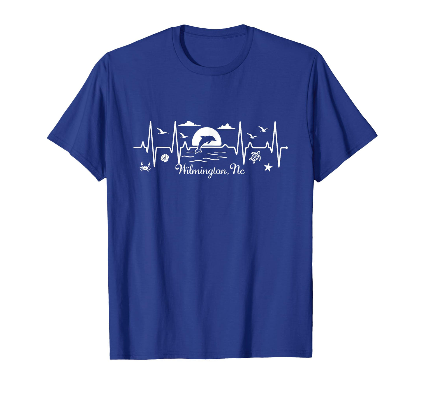 Wilmington, NC Summer Vacation EKG Nature Lover T-Shirt