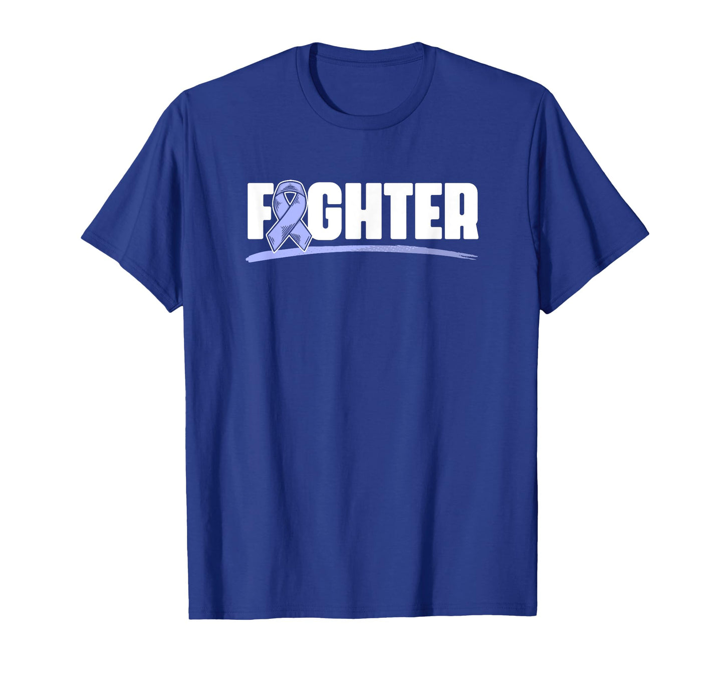Fighter Esophagus Cancer Purple Esophageal Cancer Awareness T-Shirt