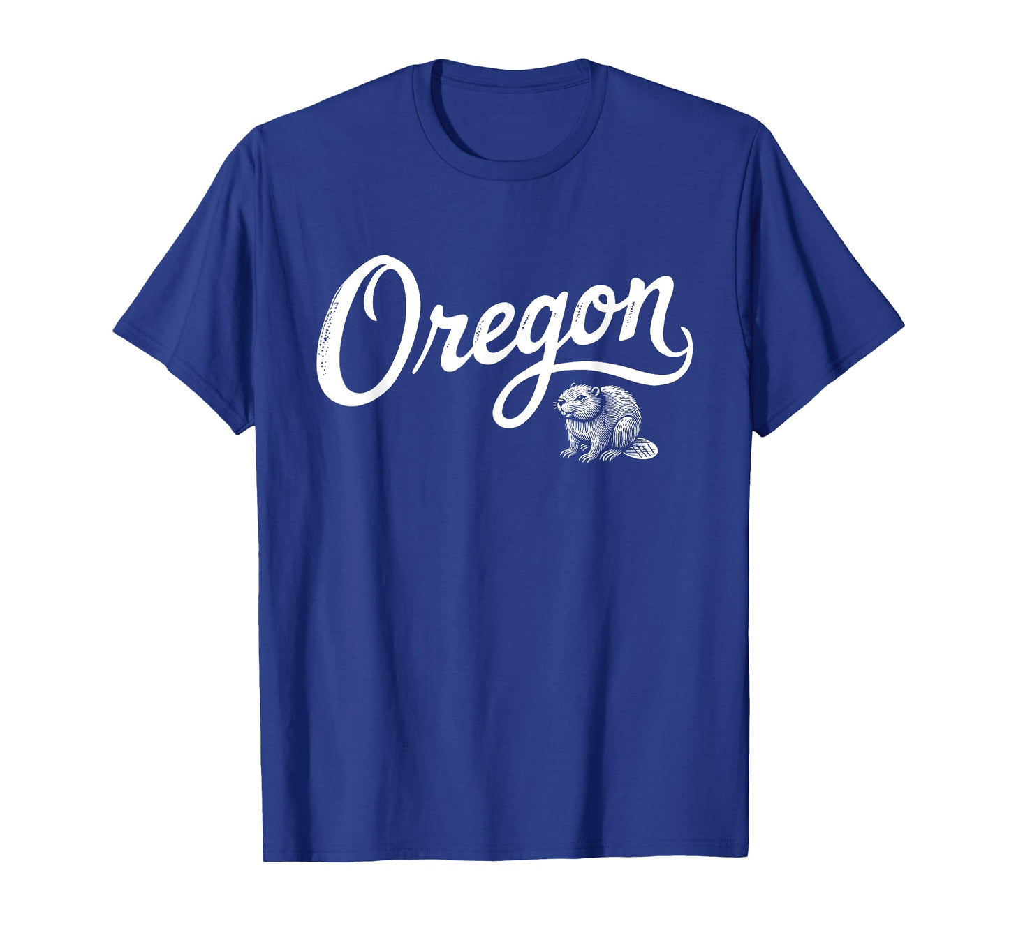 Oregon - OR, Retro Vintage Script Beaver Design T-Shirt