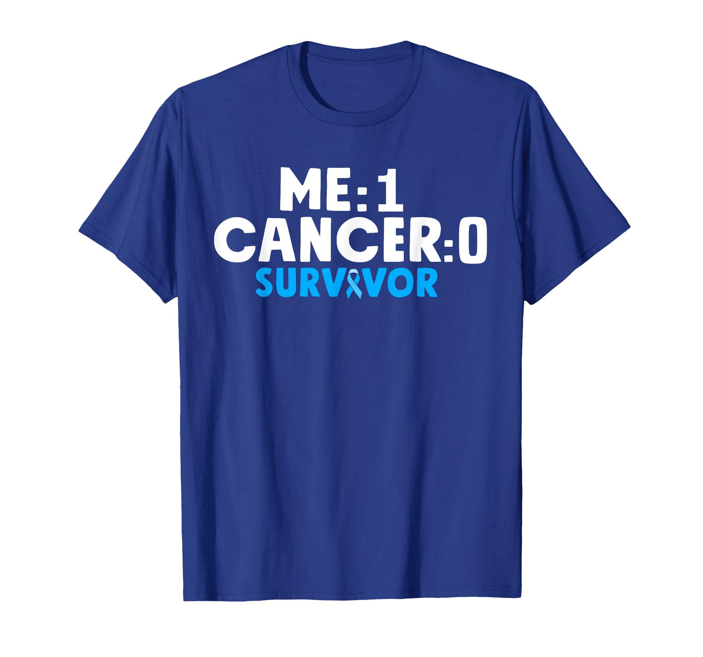 Prostate Cancer Survivor Awareness Blue Ribbon T-Shirt