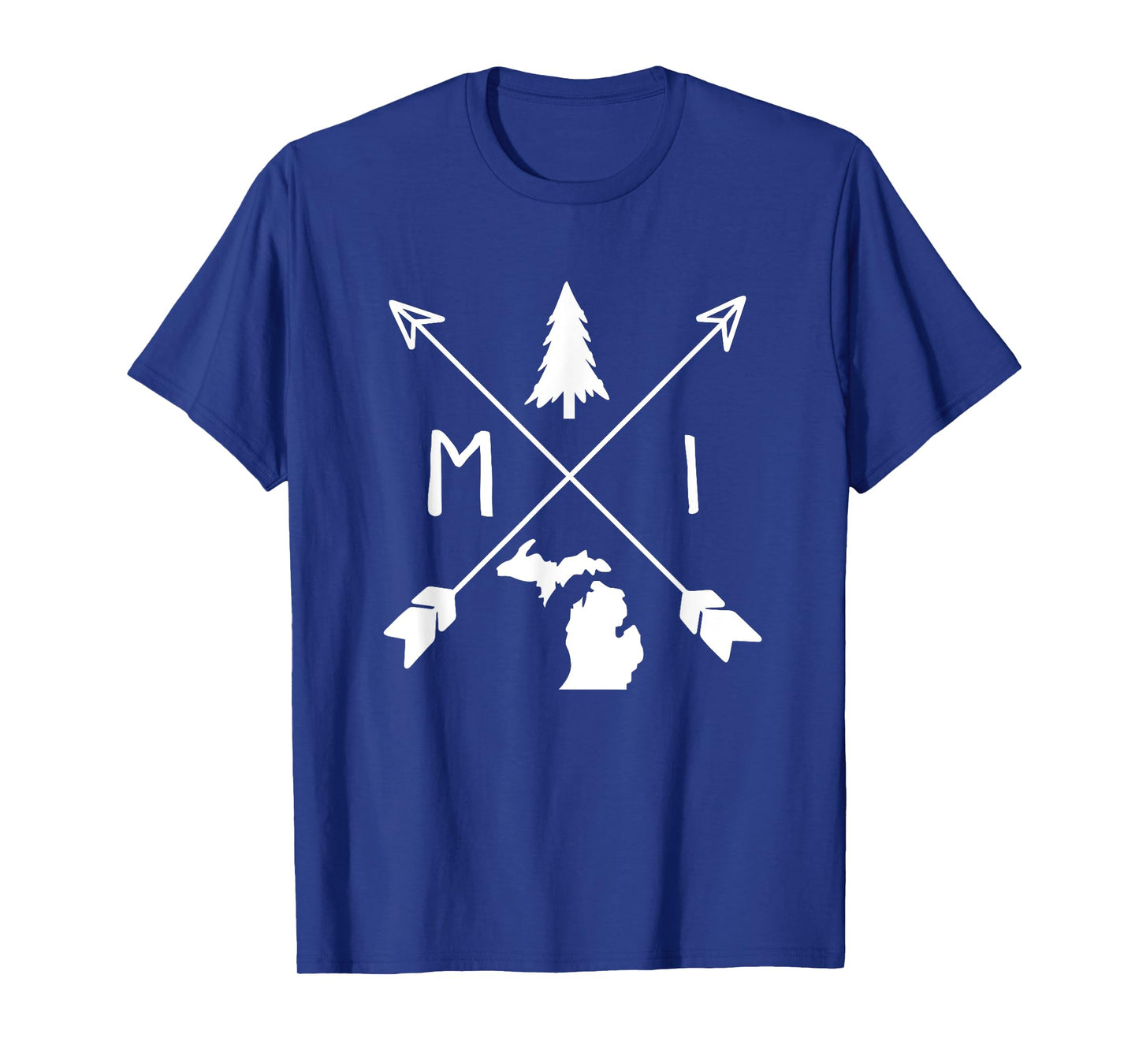 Michigan Up North Home State Midwest Vintage Retro T-Shirt