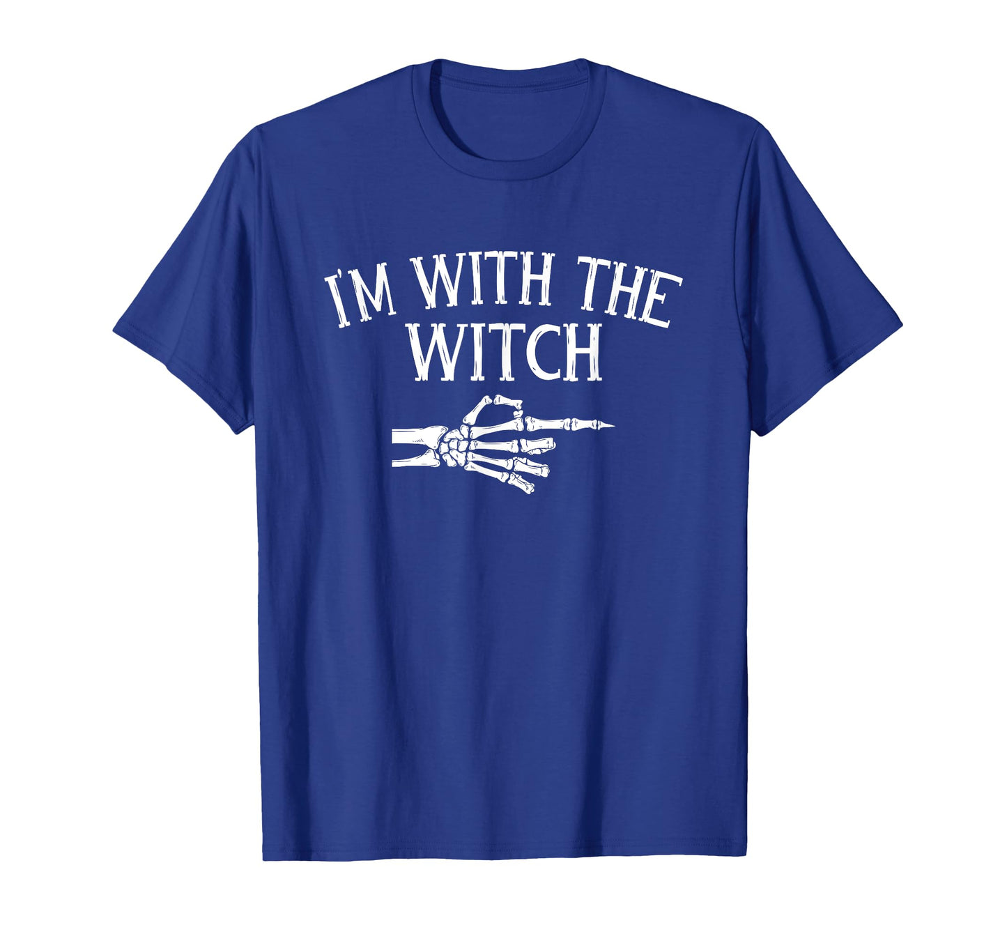 I'm with The Witch Funny Halloween Costume Matching Couple T-Shirt