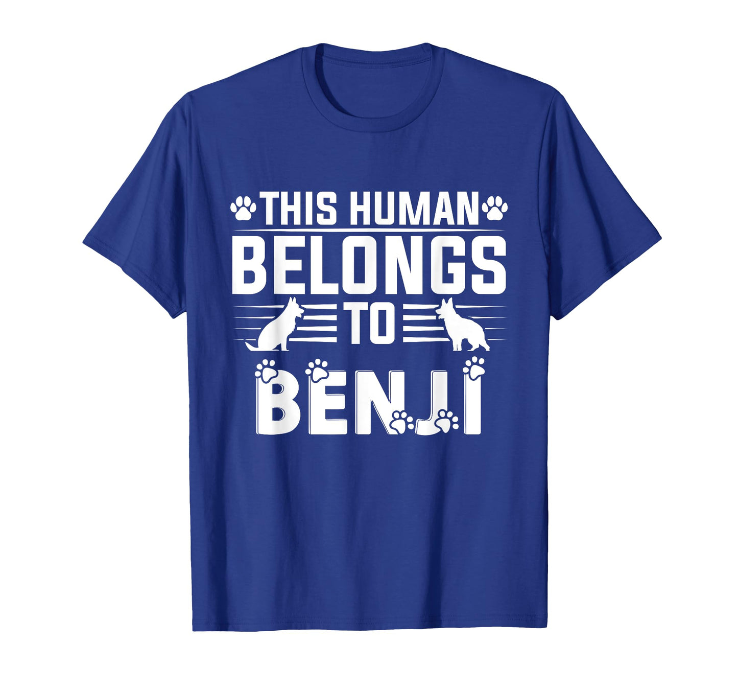 Dog Name Benji Gift Belongs To Pet Dog Benji T-Shirt