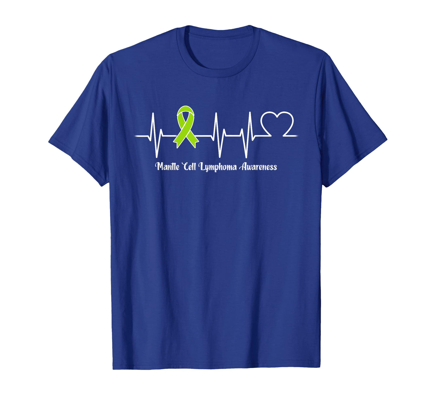 Heartbeat Mantle Cell Lymphoma Warrior T-Shirt