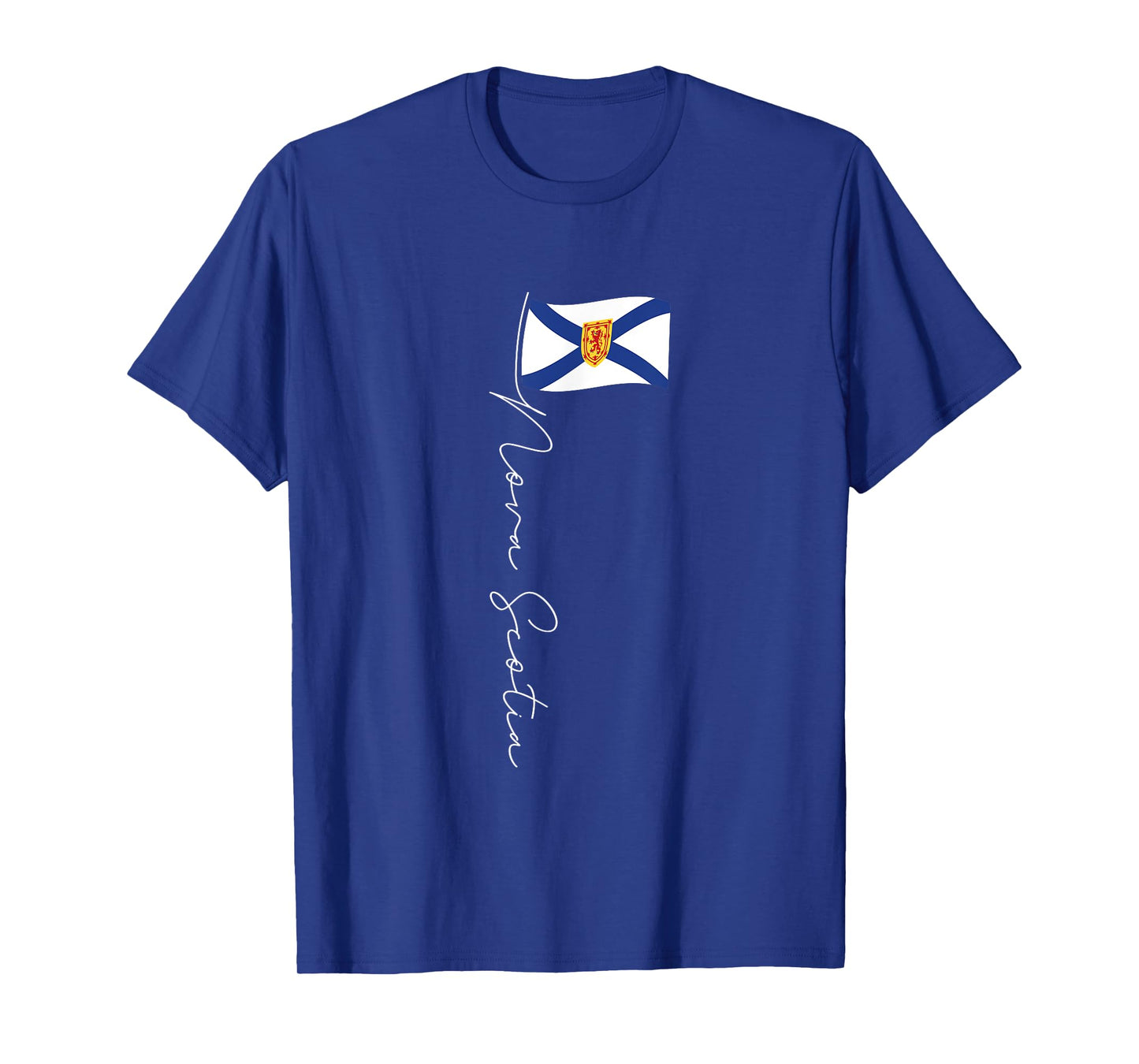 Nova Scotia Signature Flag Pole Patriotic Nova Scotian Flag T-Shirt