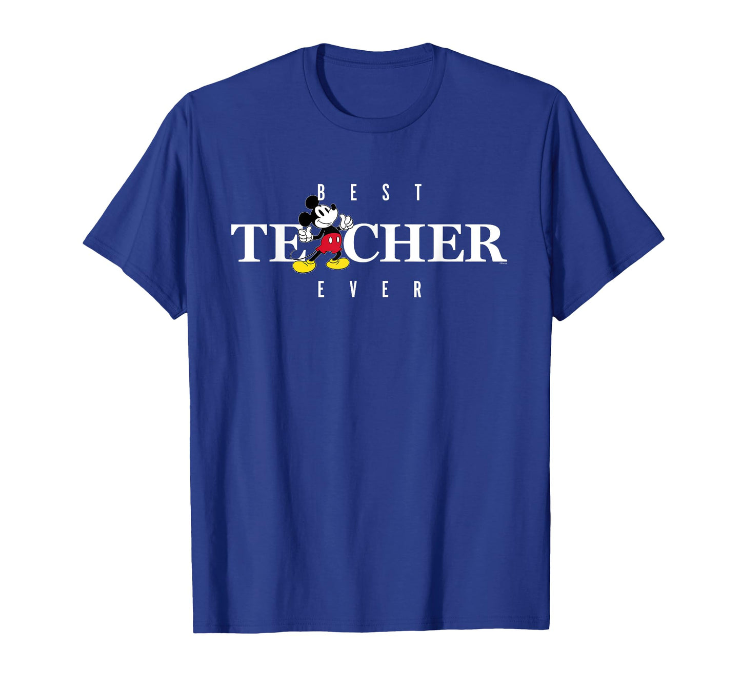 Disney Mickey Mouse Thumbs Up Best Teacher Ever Teacher Gift T-Shirt