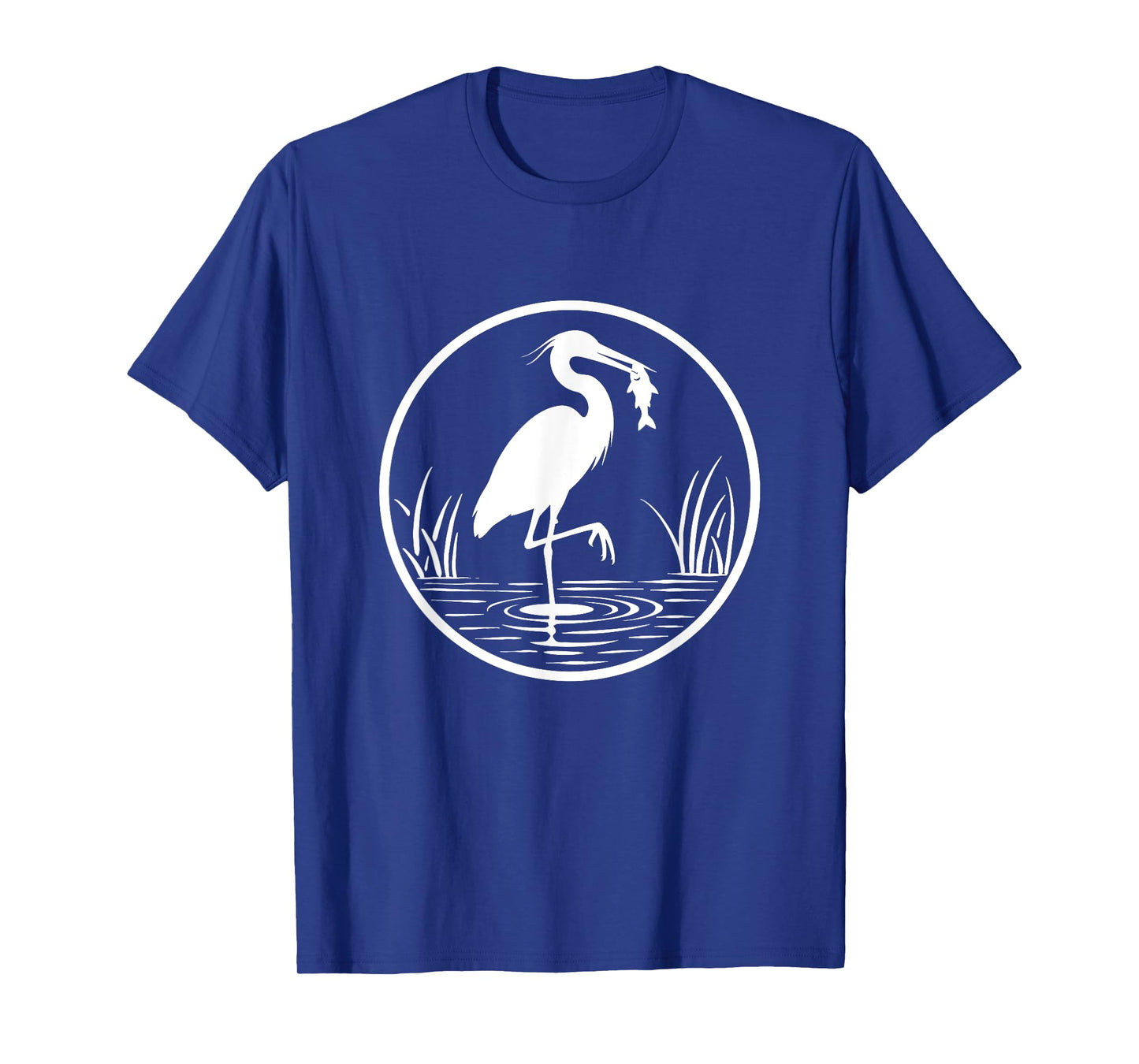 Heron Fishing - Fishing Lover Fisherman Angler Angling T-Shirt