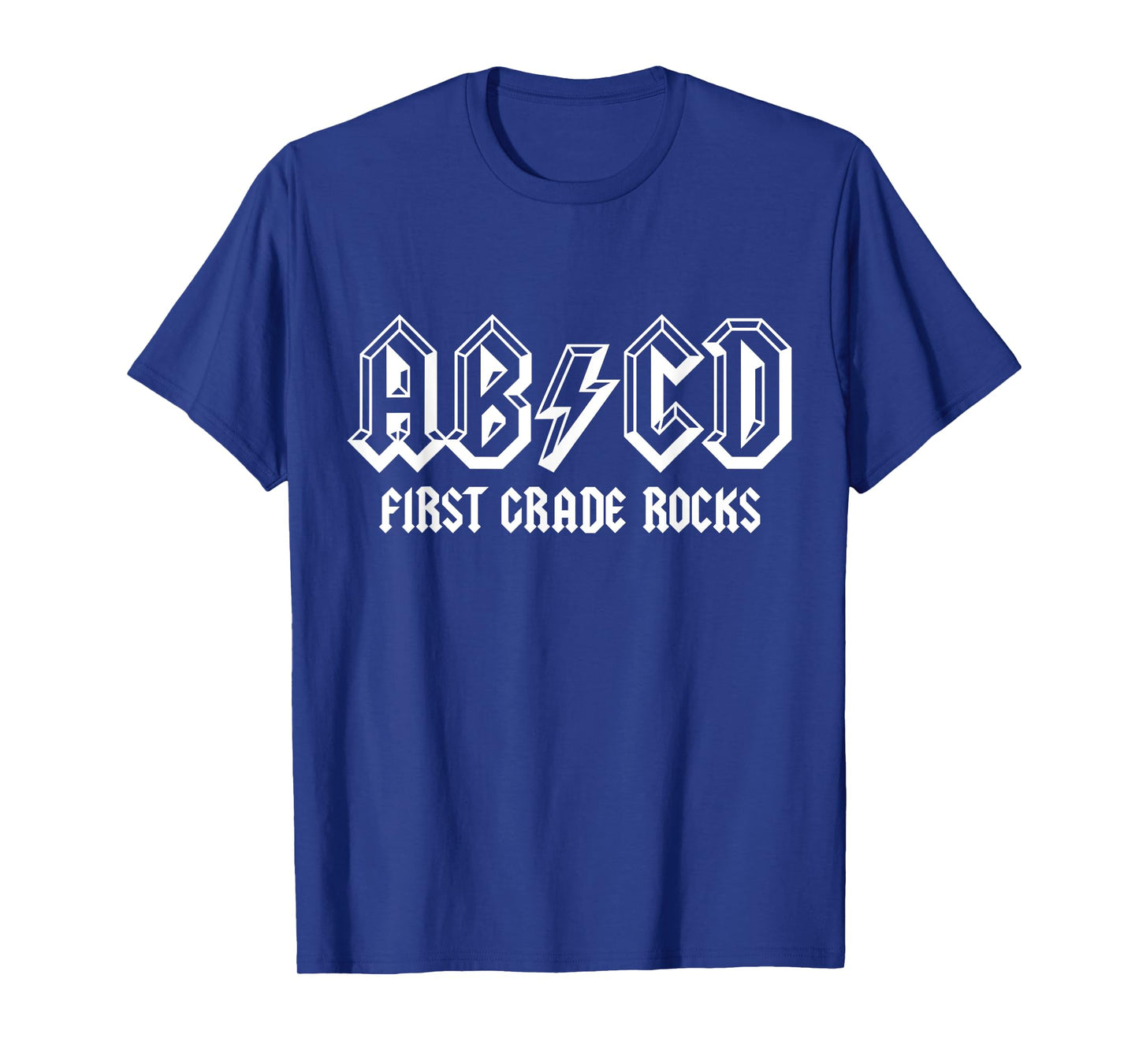 ABCD Rocks Back To School First Grade Rocks Funny Teacher T-Shirt for Men Women Girls Kids