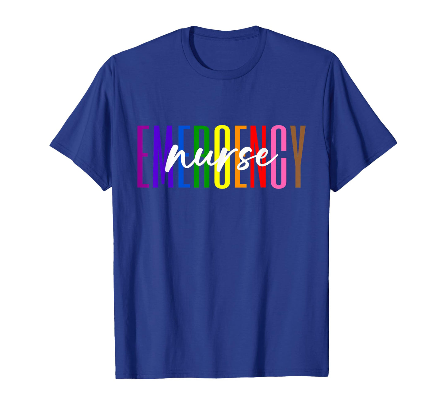 Emergency Nurse ER Nurse Emergency Room Pride Rainbow T-Shirt