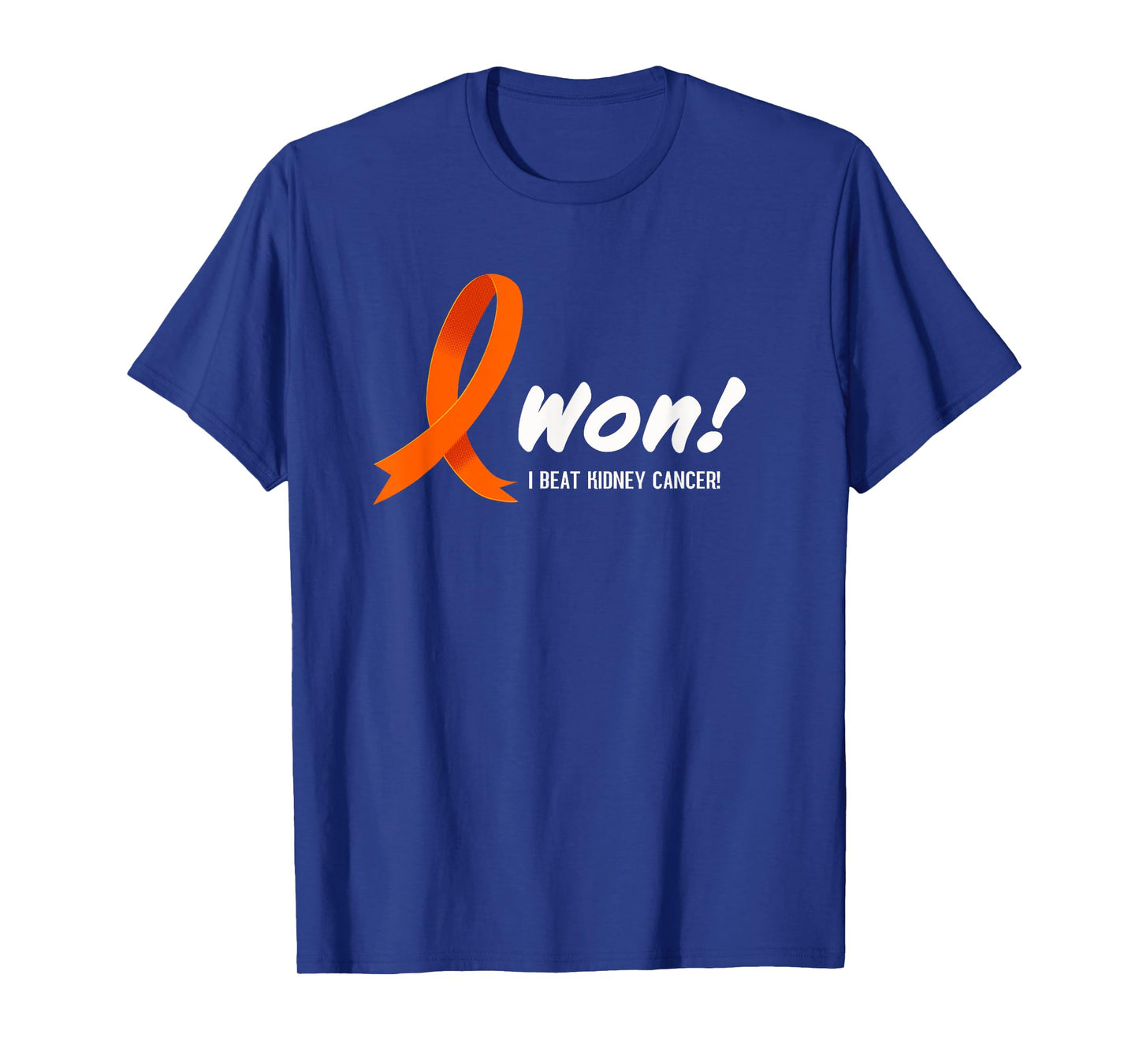 I Beat KIDNEY Cancer. I Won! Orange Ribbon For Survivors T-Shirt