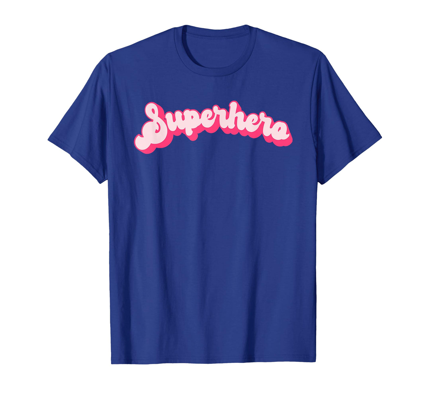 Superhero - Cute Pink Vintage Retro Halloween Super Hero T-Shirt