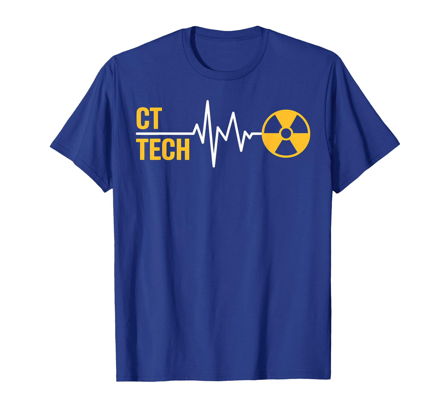 CT Tech Radiology Technologist Heartbeat Radiation Symbol T-Shirt
