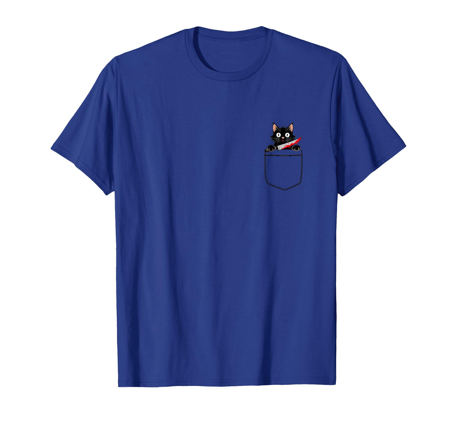 Funny Adult Humour Cat Pocket Tee, Unisex Adult, Short Sleeve, Grey, Small, T-Shirt