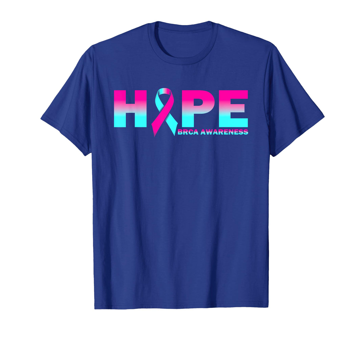 Hope BRCA Awareness Breast Cancer Pink Ribbon T-Shirt
