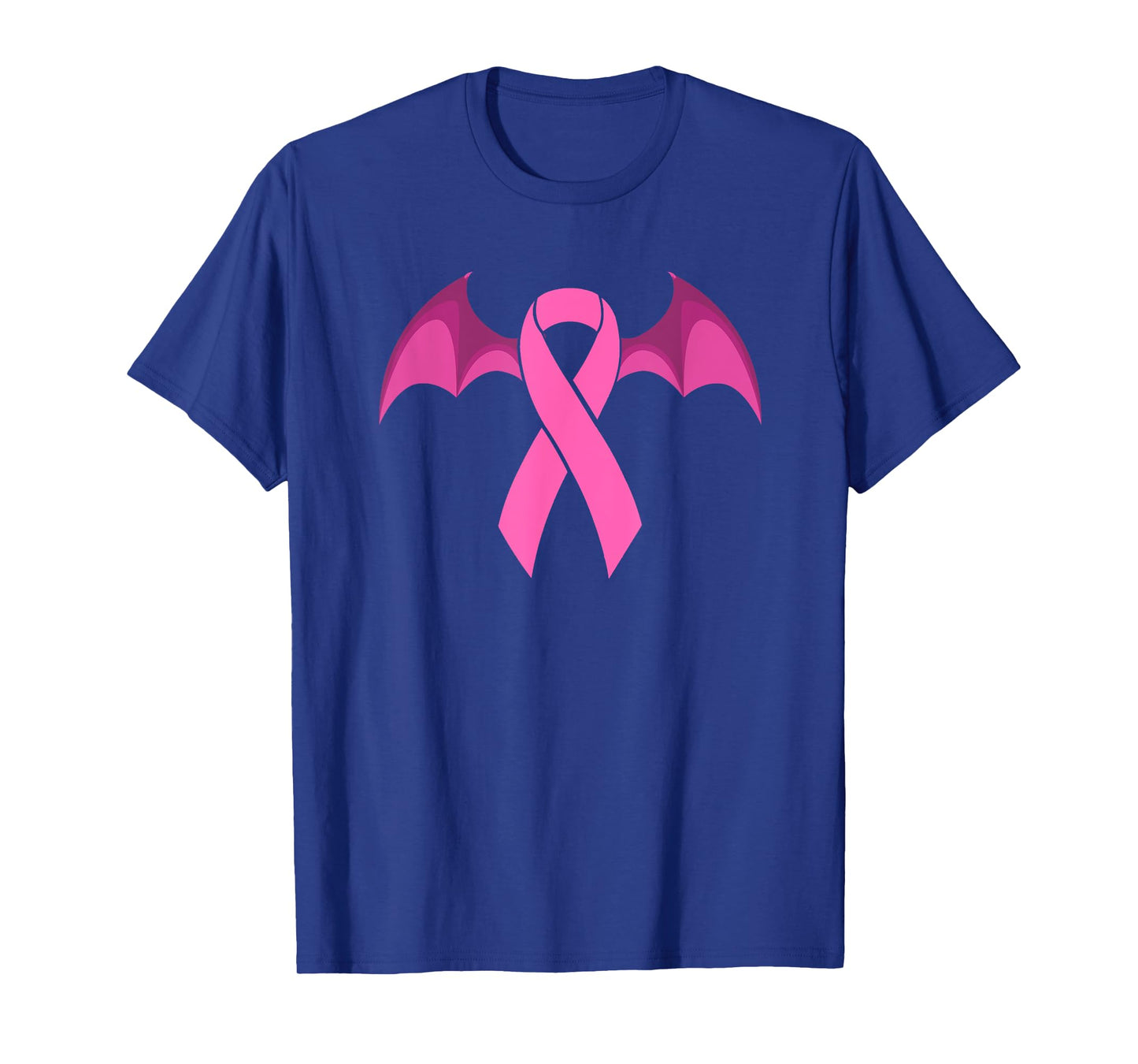 Breast Cancer Halloween - Bat Wings Awareness Ribbon T-Shirt