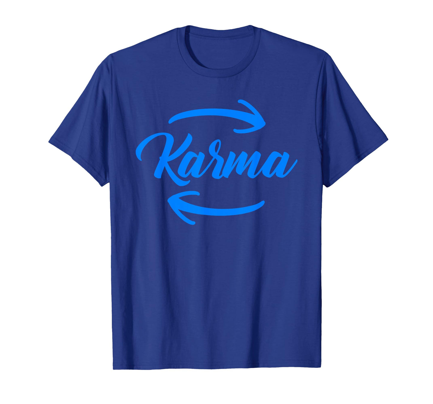 Retro Karma Circular Arrow Inspirational Positivity Sayings T-Shirt