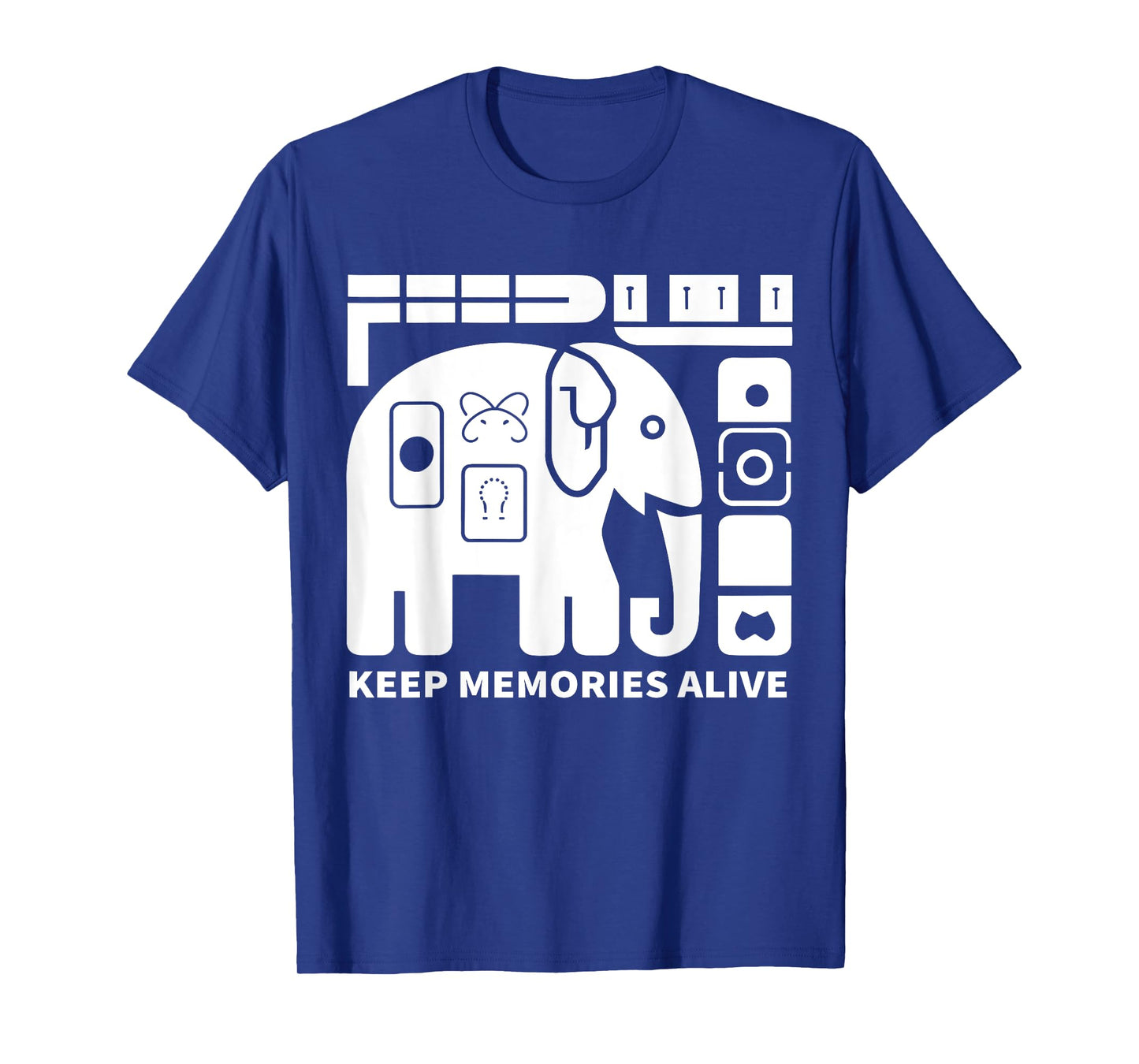 Keep Memories Alive Elephant Alzheimer's Awareness Purple T-Shirt