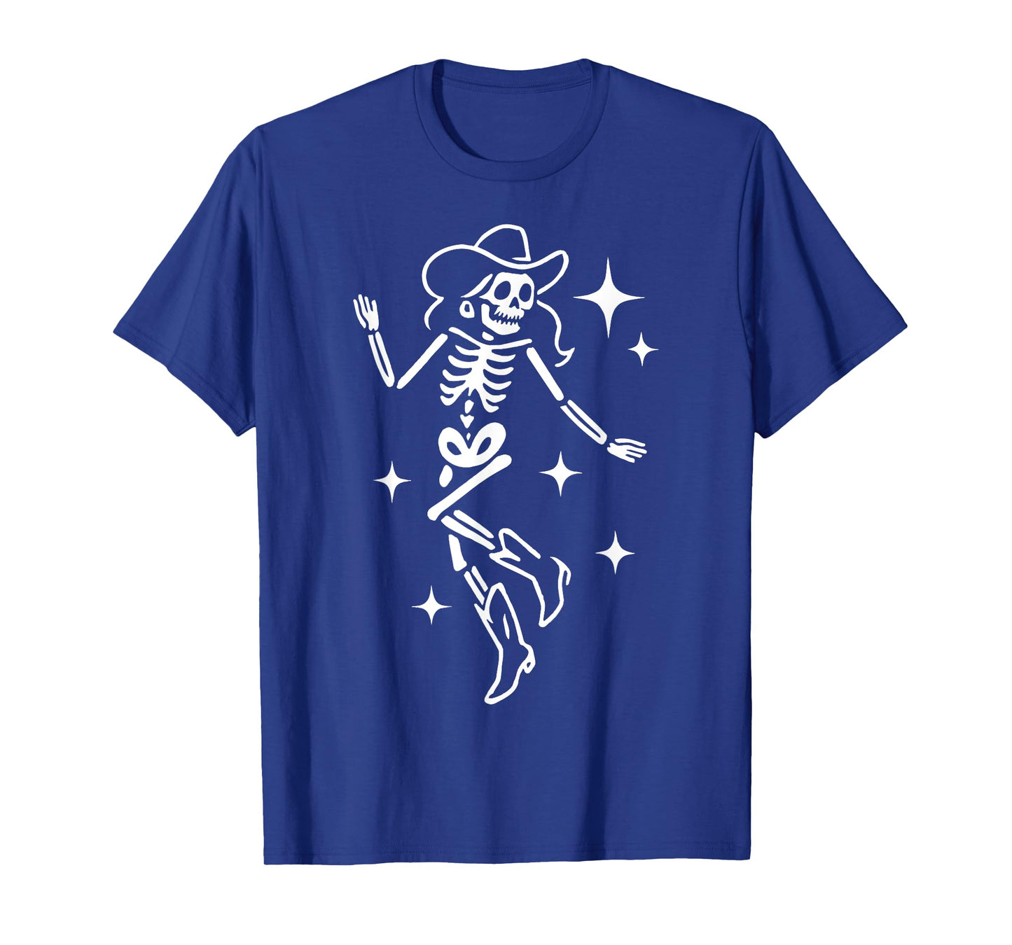 A Girl Skeleton Dancing for Funny Scary Halloween T-Shirt