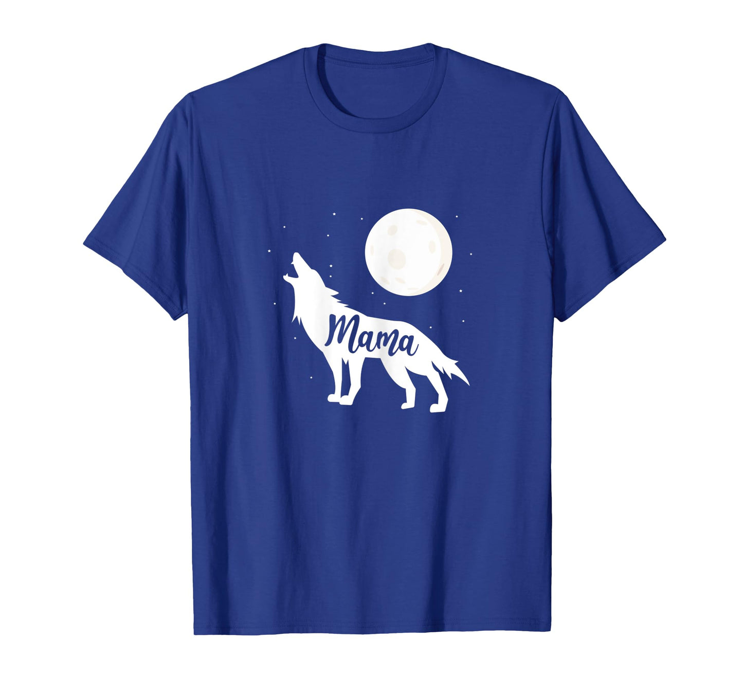 Womens Mama Wolf Wolves Full Moon Mother's Day T-Shirt