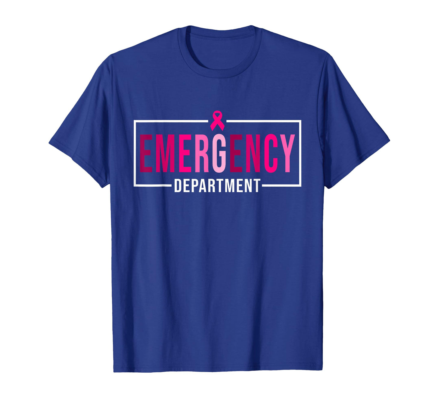 Emergency Department Emergency Room Nurse Breast Cancer T-Shirt