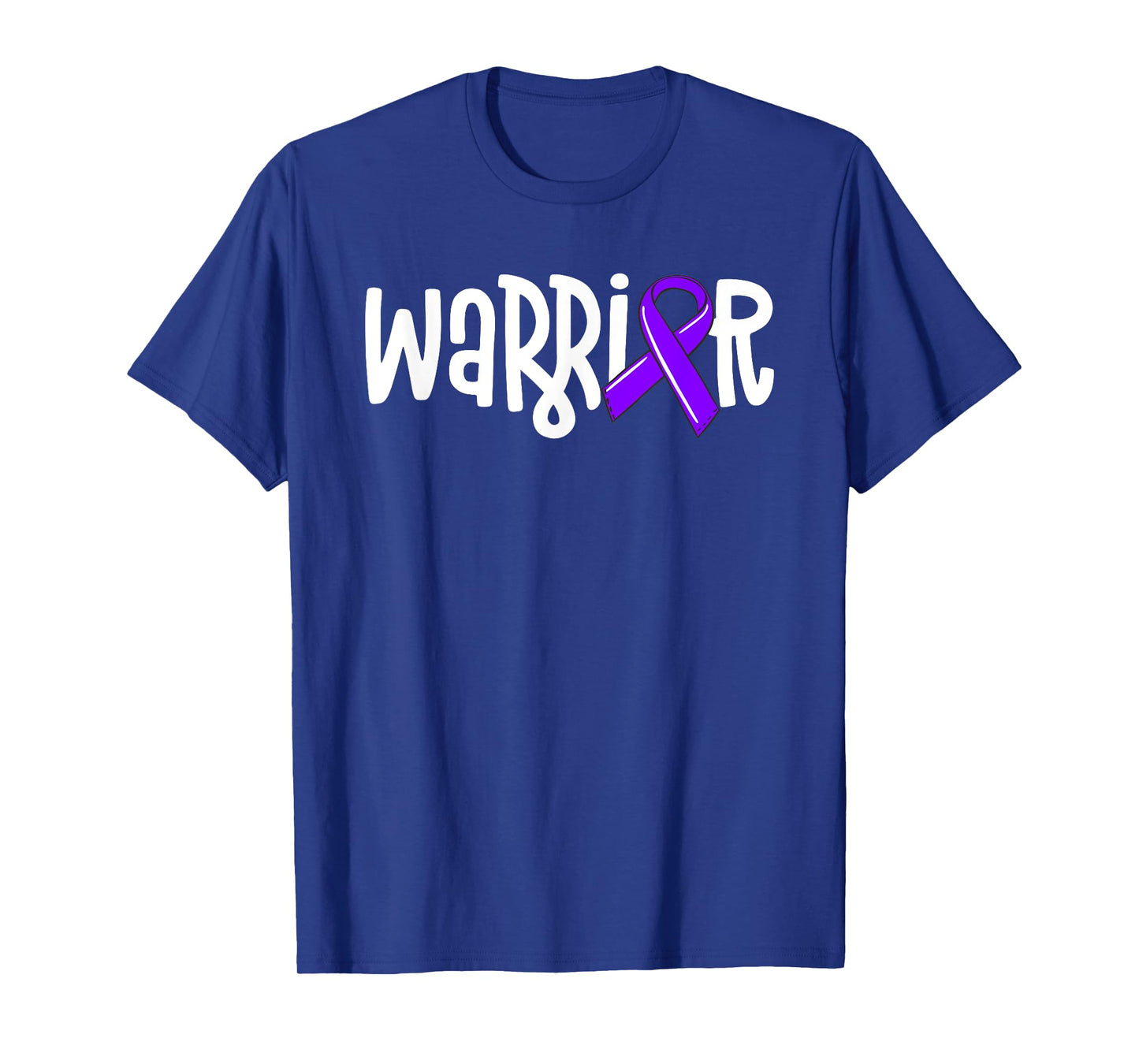 Warrior Hodgkins Lymphoma Awareness Violet Ribbon Cancer T-Shirt