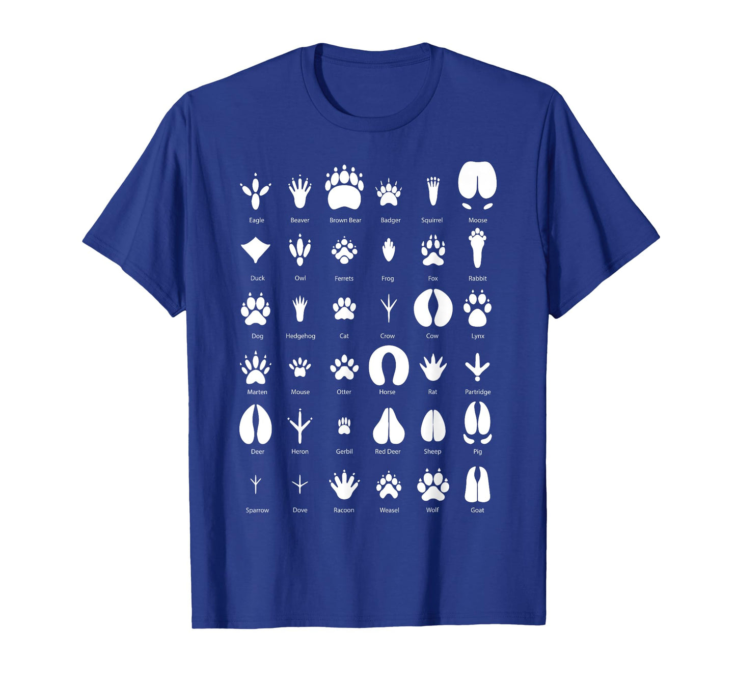 Animals of the Forest Footprint Collection Gift T-Shirt