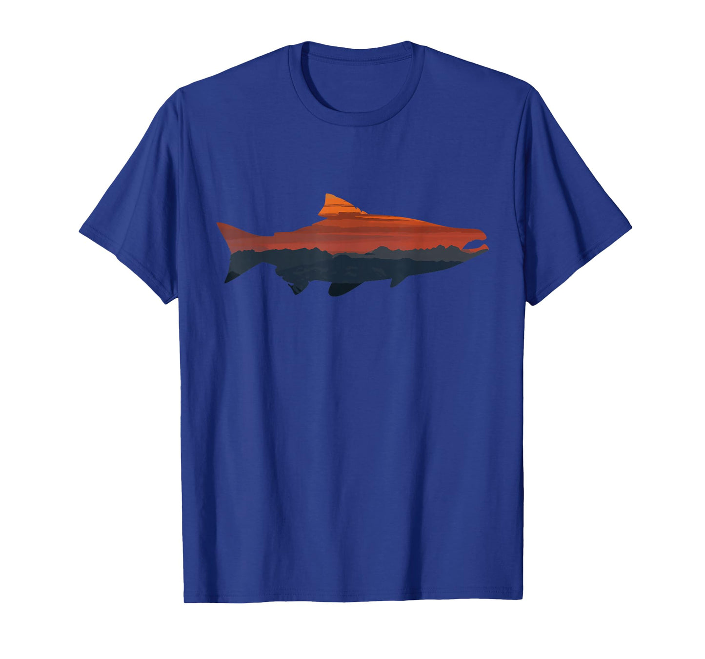 Salmon Fishing Nature Outdoor Hiking Camping Fisherman T-Shirt
