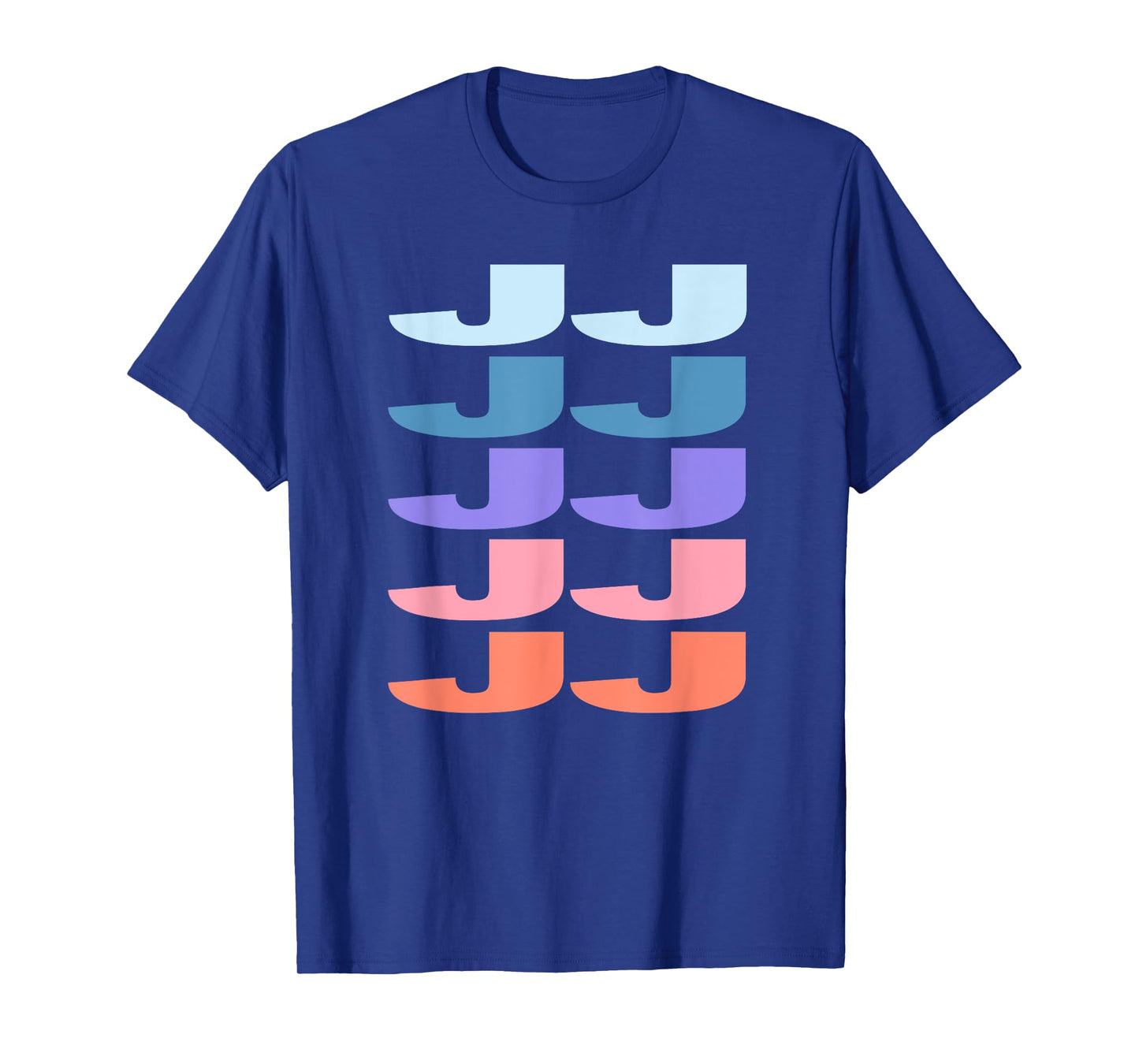 Funny Modern Repeated Text Design JJ T-Shirt