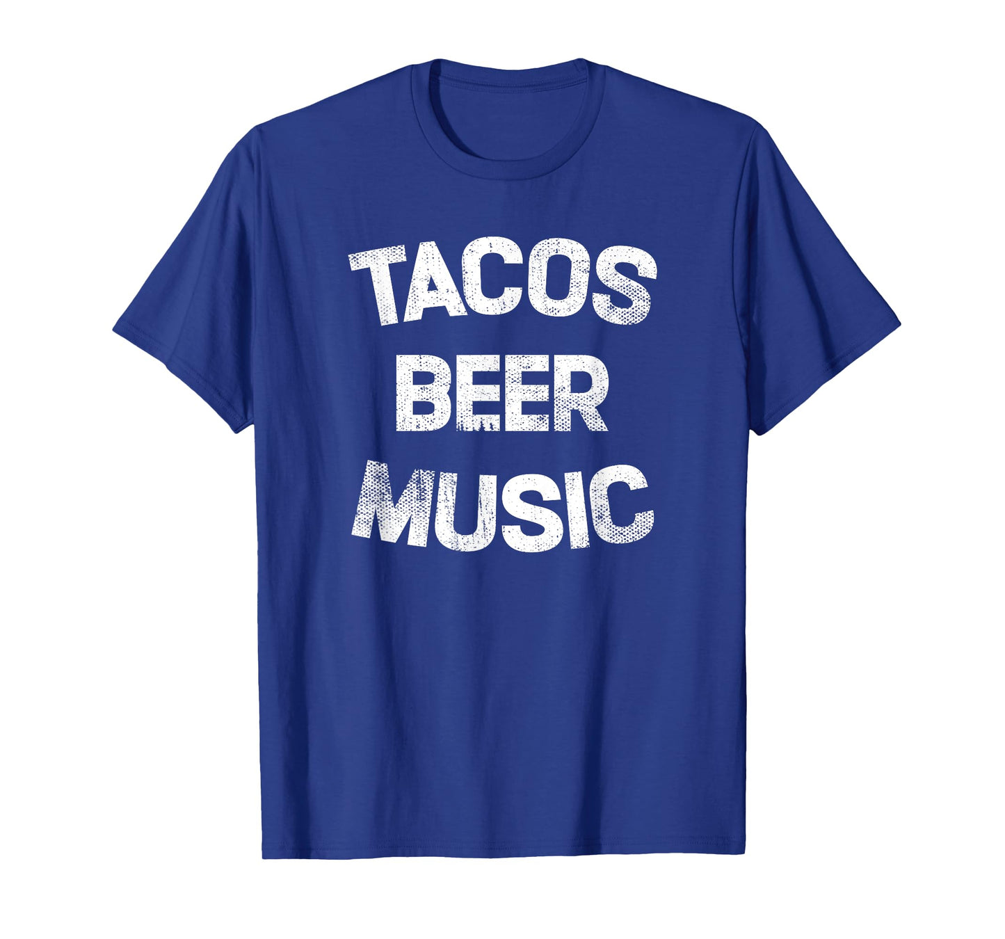 Tacos Beer Music Funny Mexican Food Lover Drinking T-Shirt