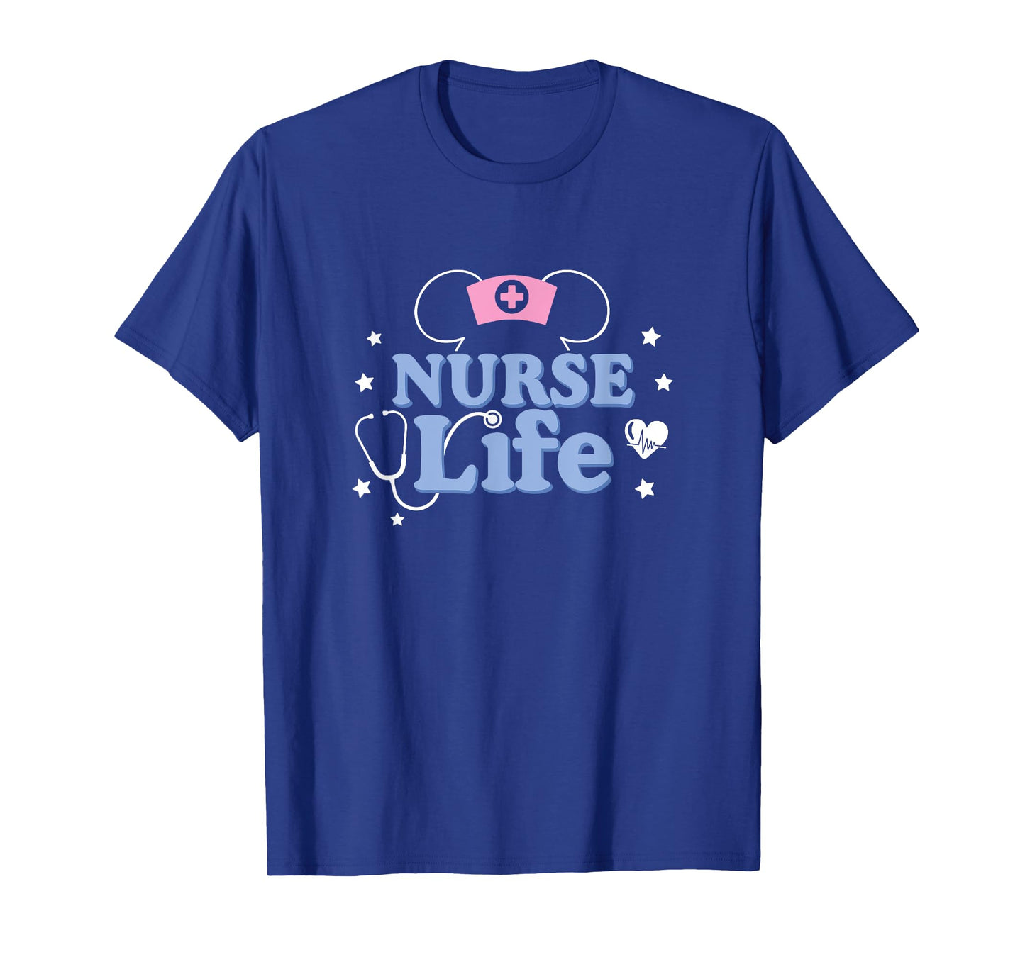 Disney Mickey And Friends Nurse Life Heart & Mickey Ears T-Shirt