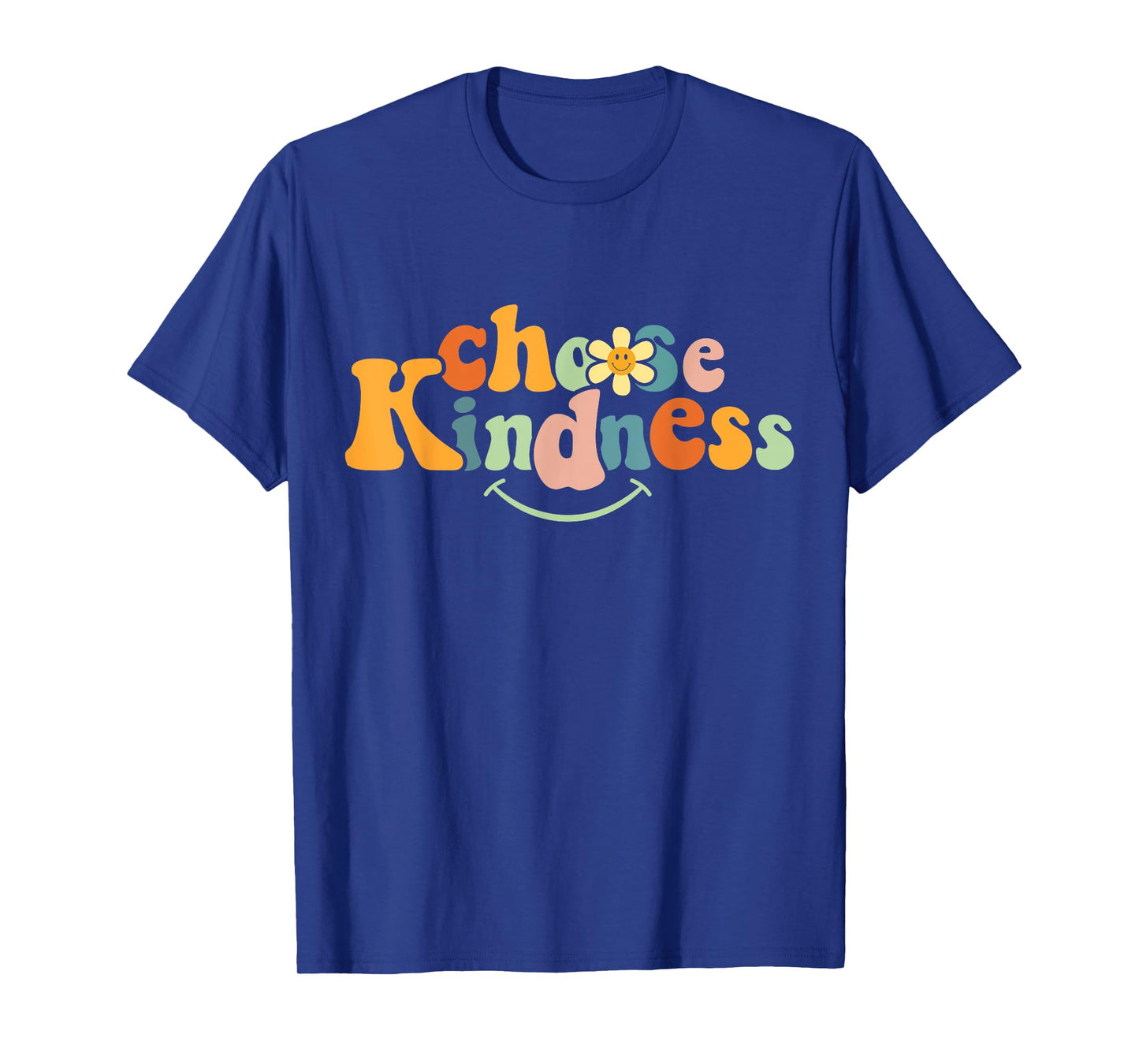 Choose Kindness Retro Groovy Be Kind Women Men Autism Kids T-Shirt