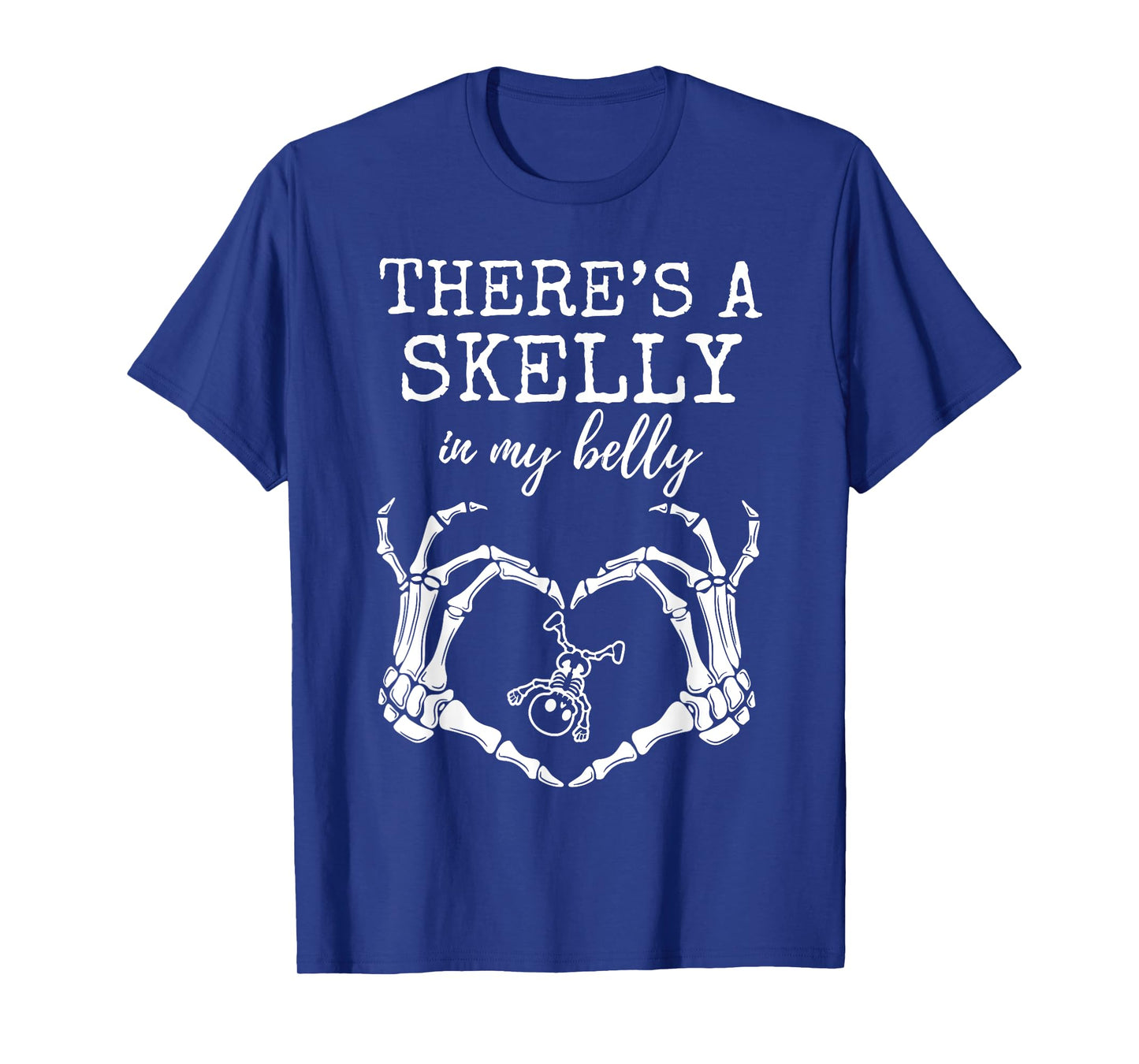 Halloween Pregnancy Announcement Spooky Mama Skeleton Hand T-Shirt
